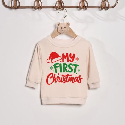 PRIMO NATALE DA PAPÀ/MAMMA Felpa Papà/Mamma e Me - Beige - Felpa per neonati: 2-3 anni - image 5