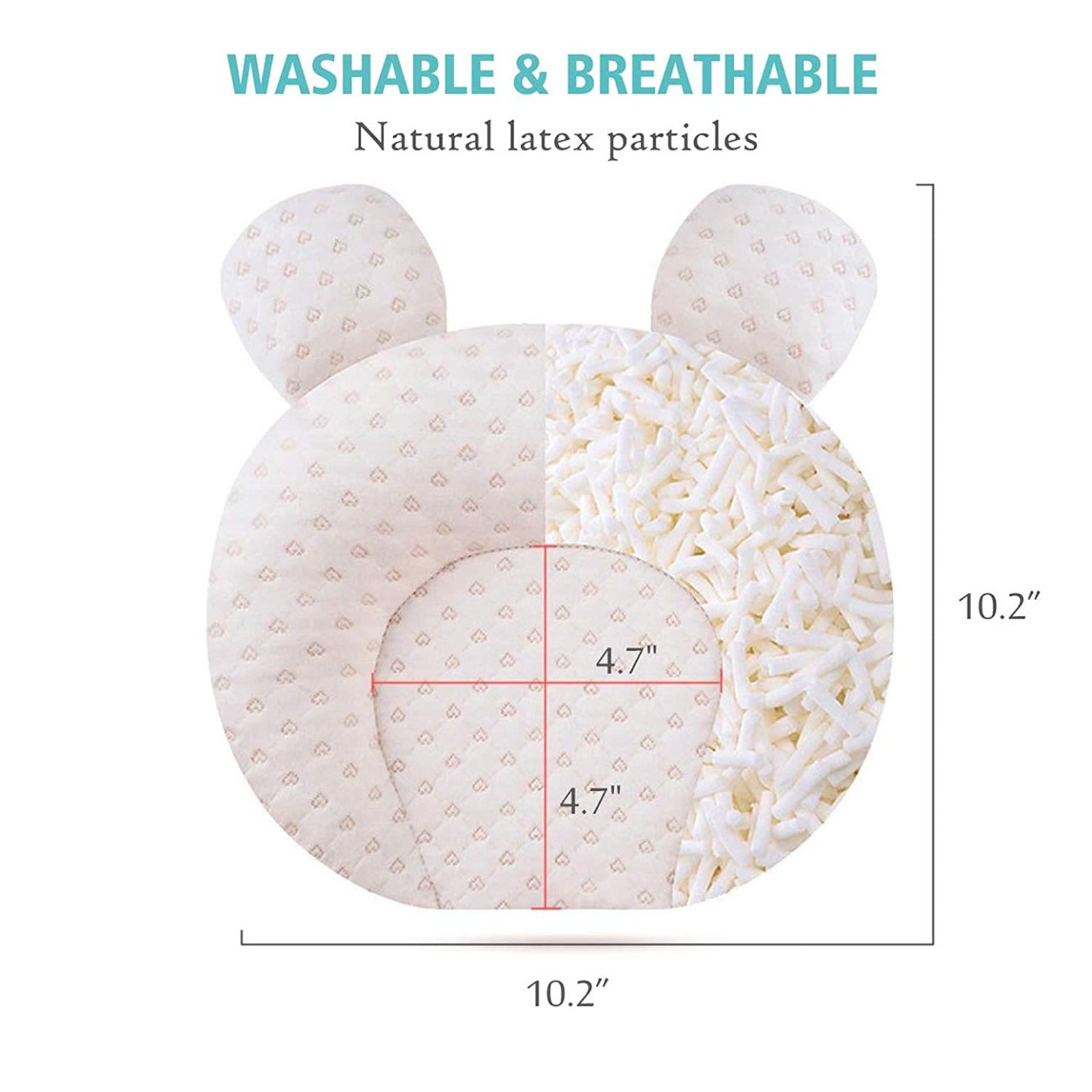 Cuscino stereotipato anti-bias per bambini con testa di orso - image 3