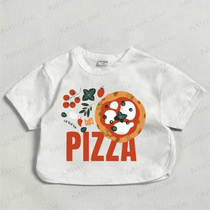 T-shirt bianca con stampa pizza PIZZA Baby - Bianco - 18-24 mesi - image 1