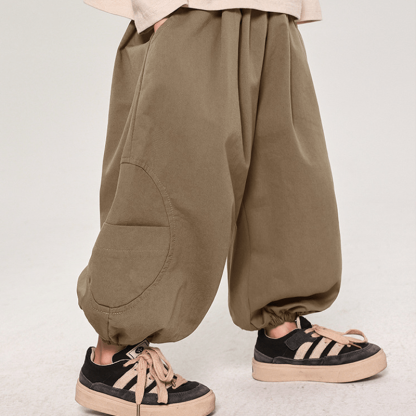 Pantaloni da jogging larghi per bambini piccoli, con design semplice - image 10