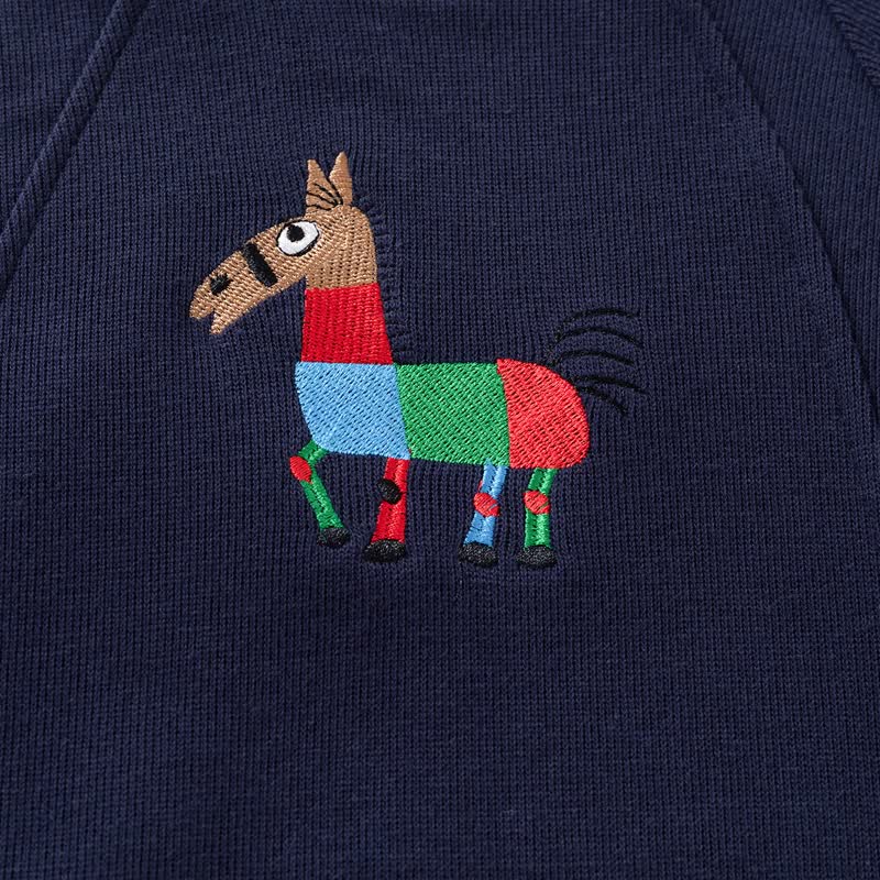 Felpa con ricamo pony per bambini - image 8