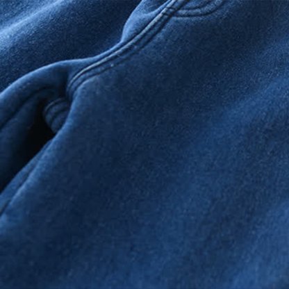Pantaloni foderati in pile di cervo denim per neonati di NATALE - image 6