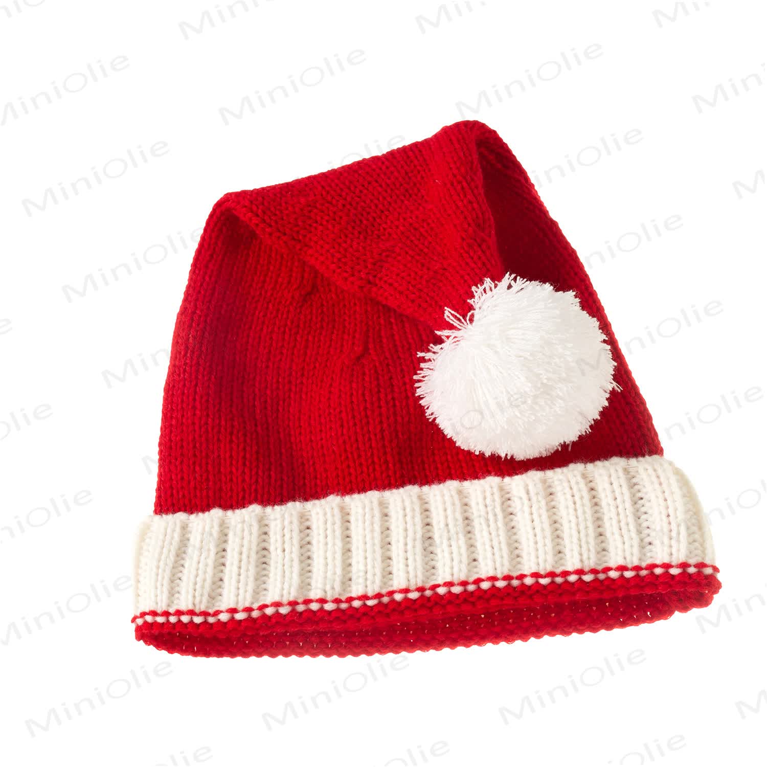 Berretto caldo lavorato a maglia rosso per Natale - image 14
