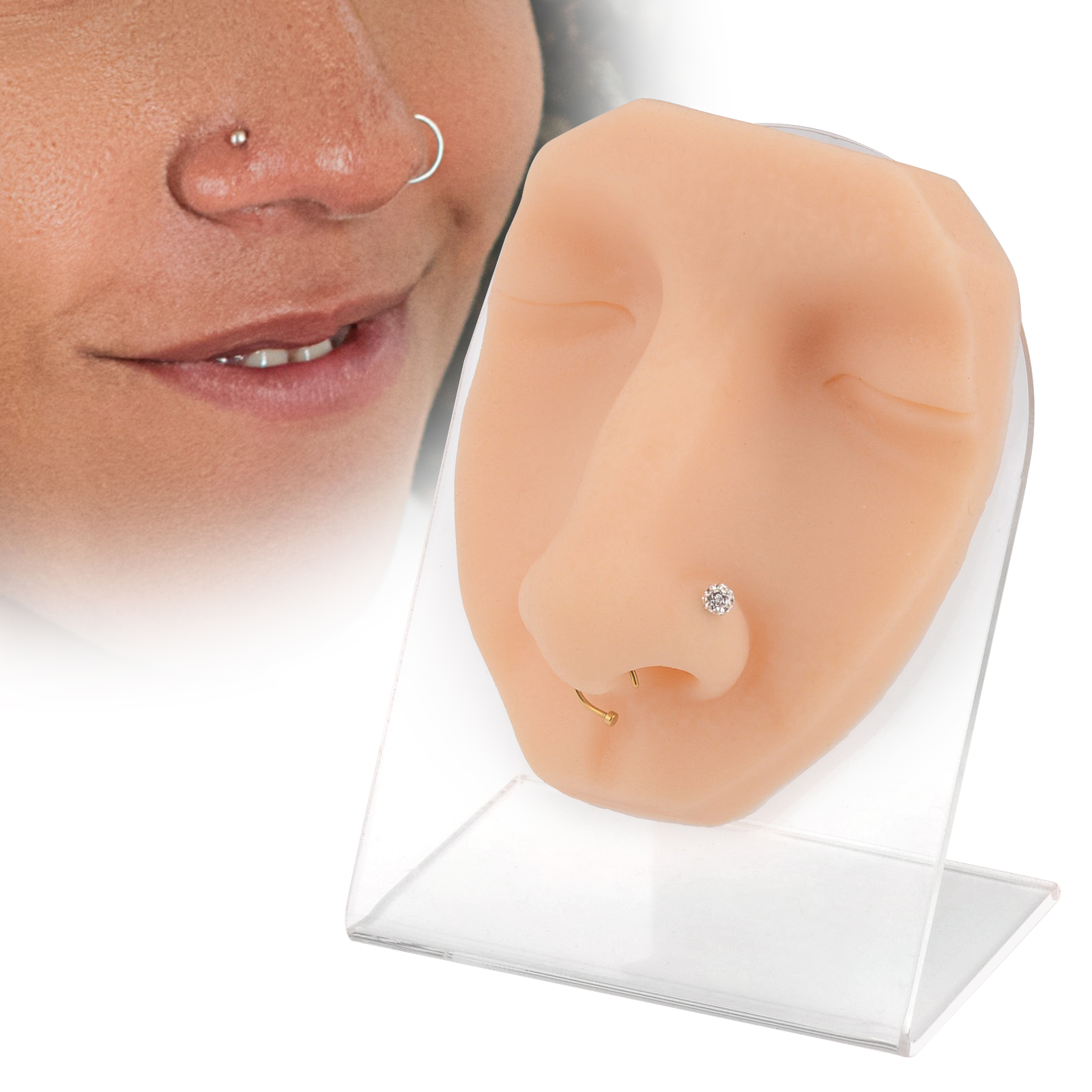 Silicone Piercing Practice Kit for Studios