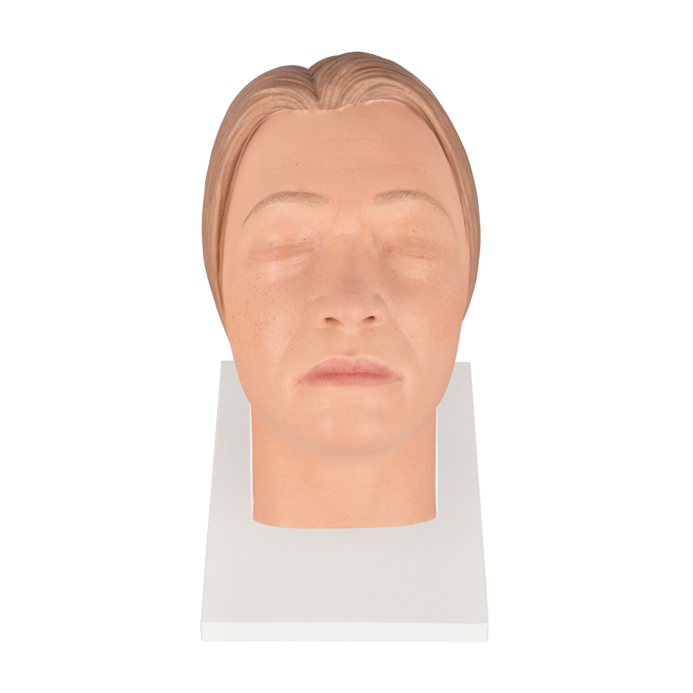 Multi-Angle Female Face Mannequin for Injection Training