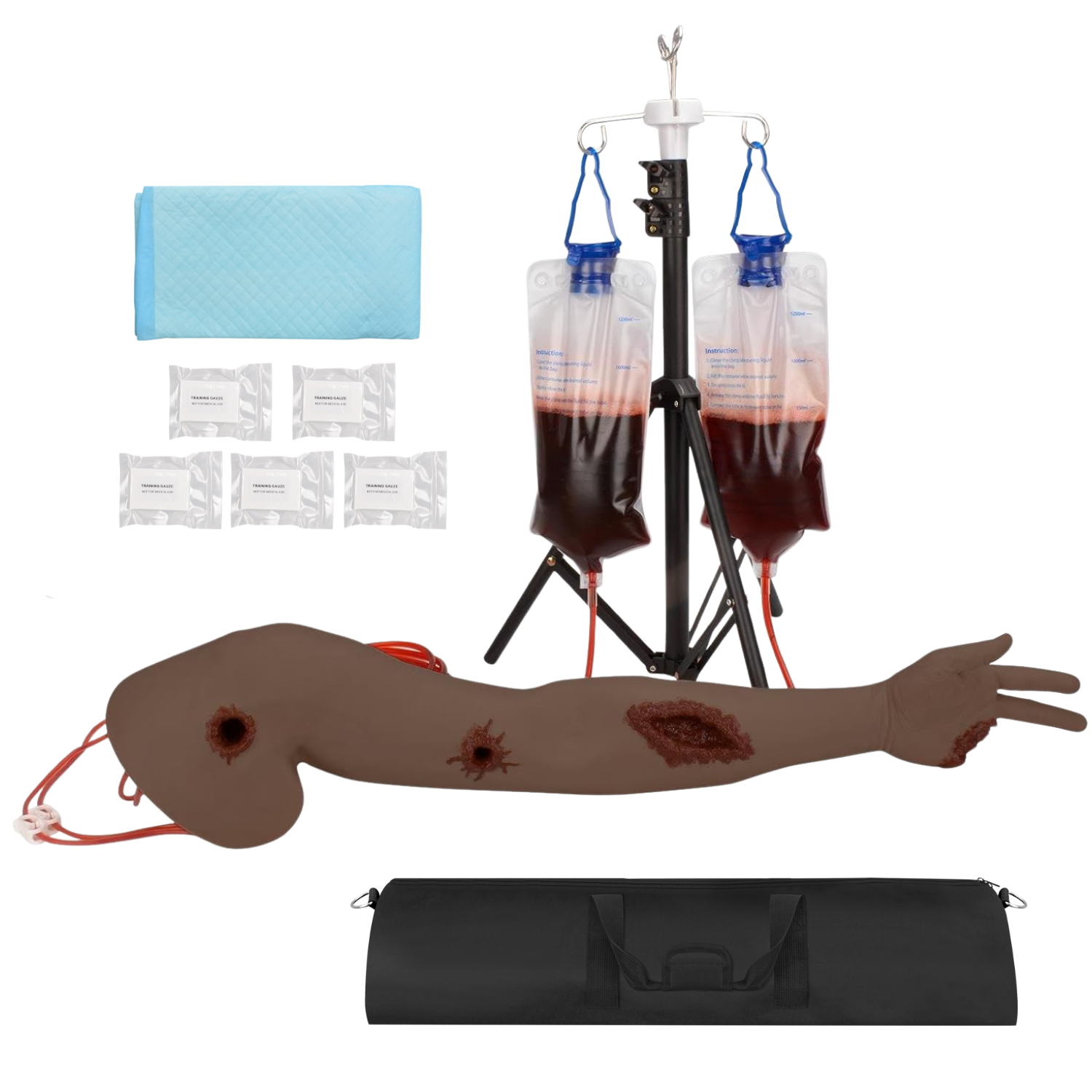Haemorrhage Control Training Arm Kit Black
