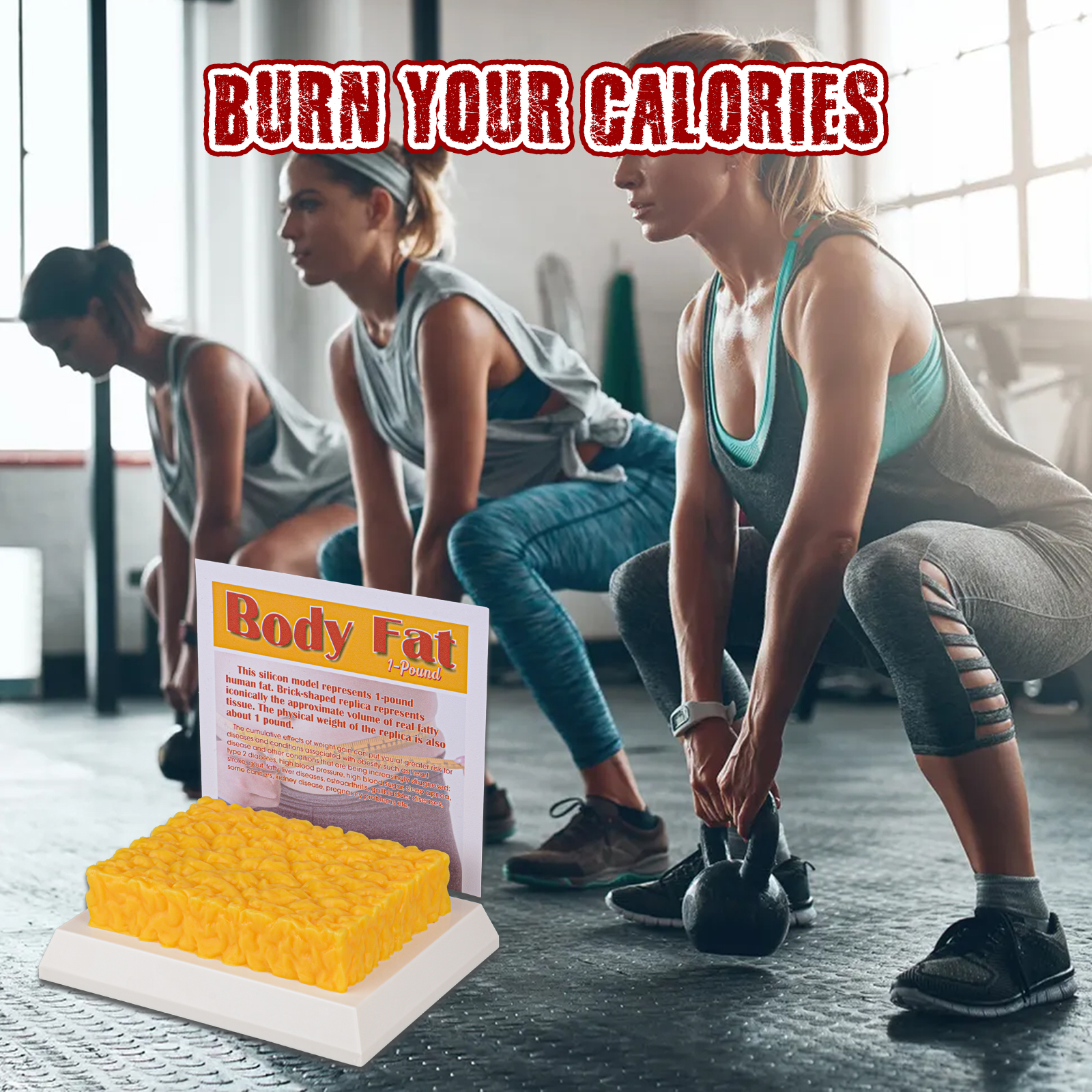 1 lb Body Fat Replica, Brick-shaped