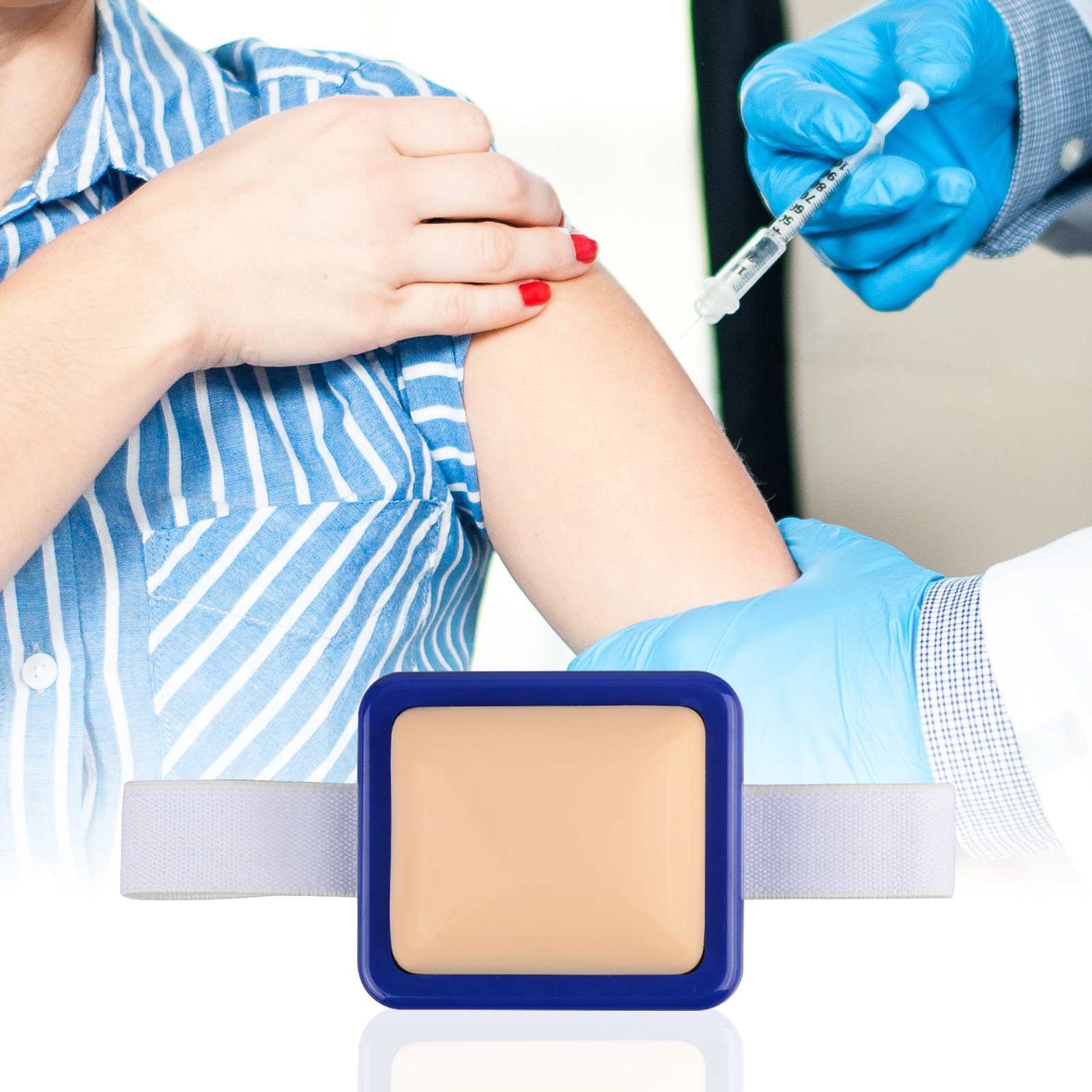 Portable Injection Training Pad for Classroom Use