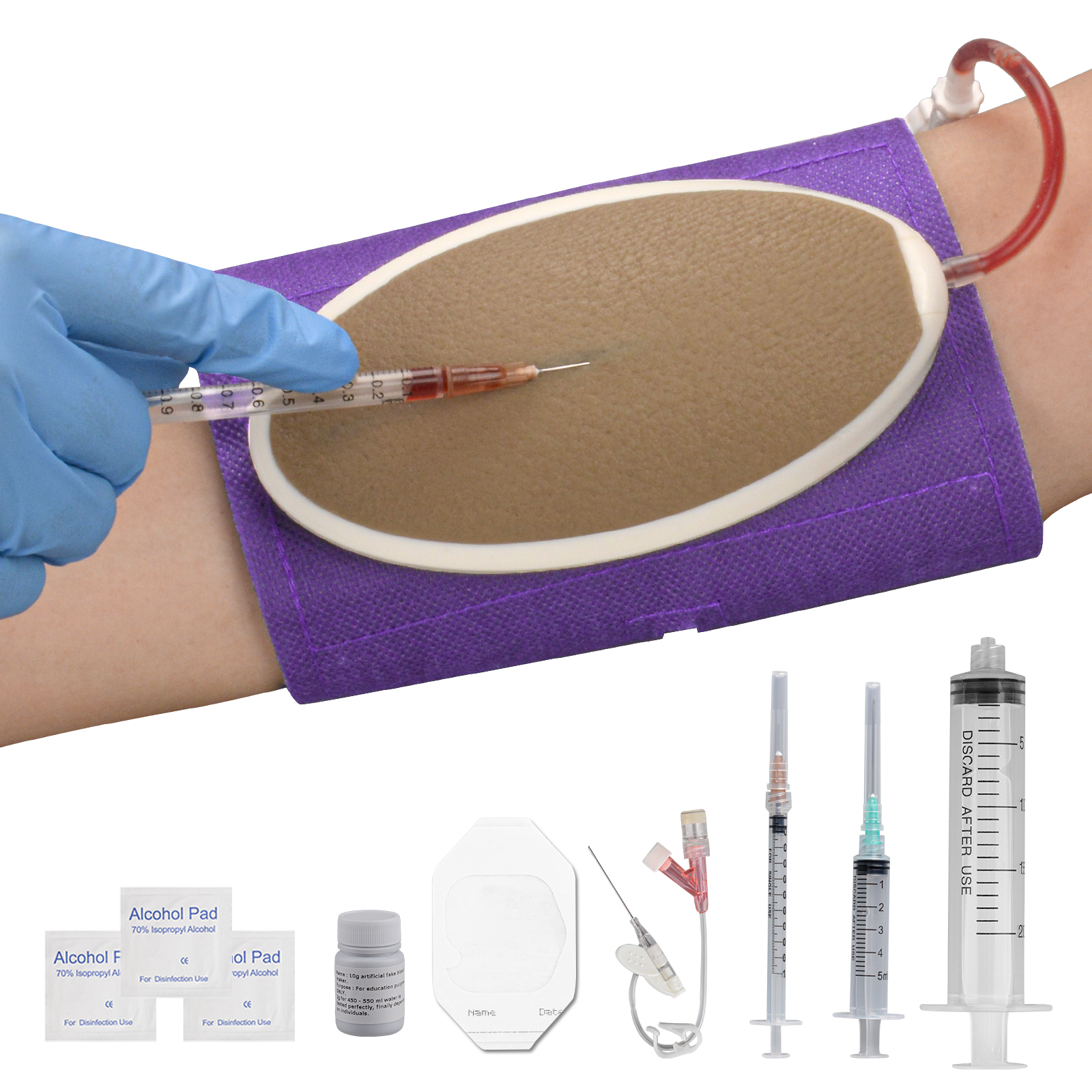 IV Start Kit with Brown Skin Injection Pad