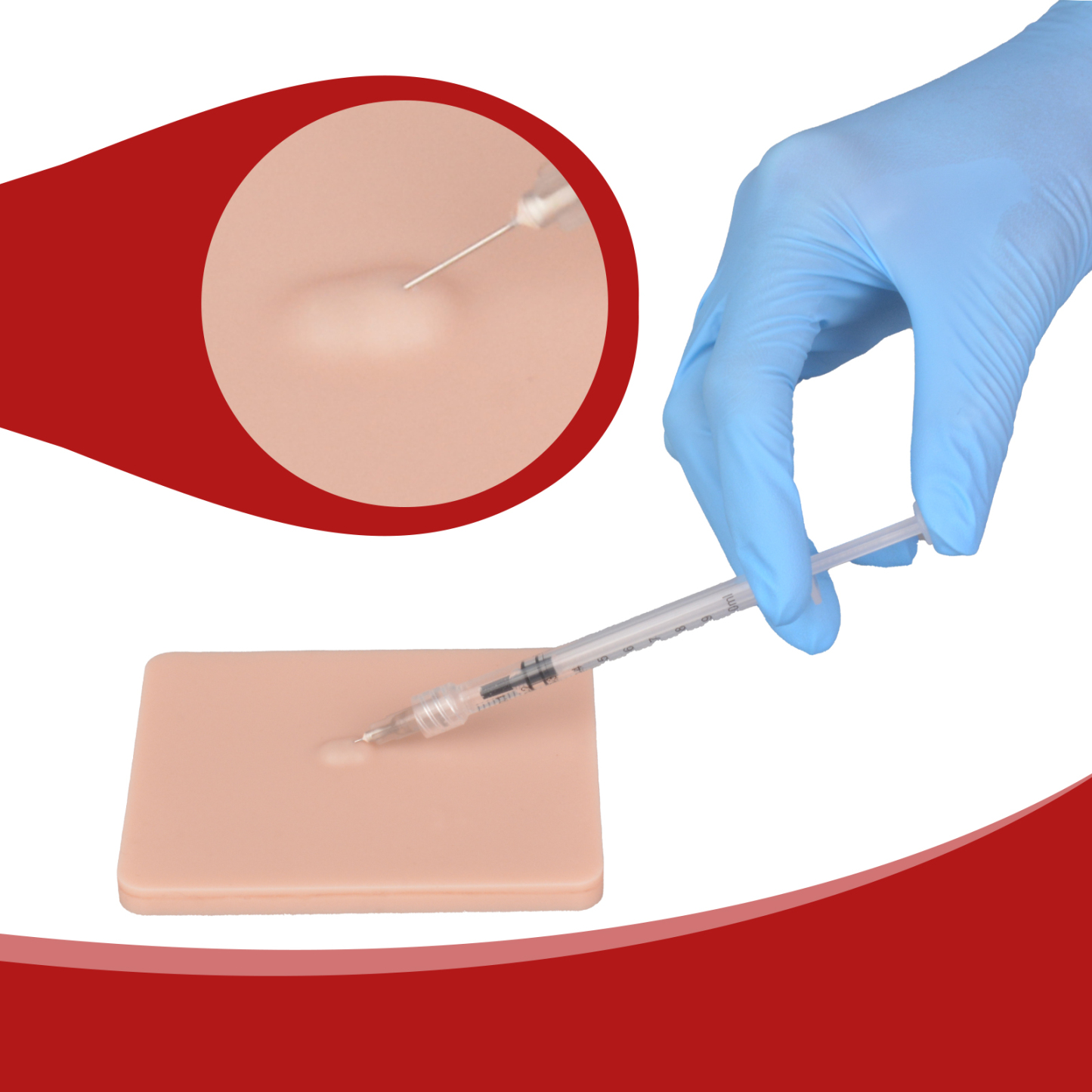 Intradermal Injection Pad Wheal Formation Close Up