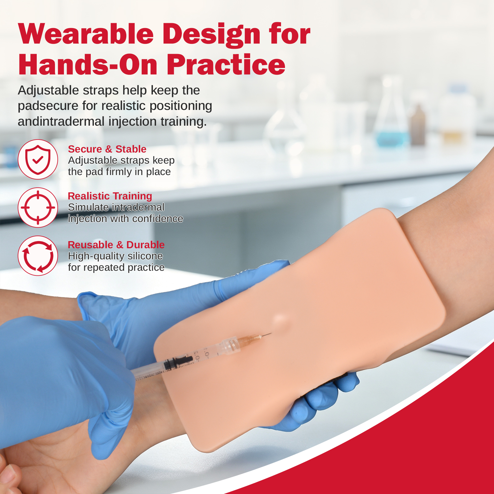 Wearable Intradermal Injection Training Pad