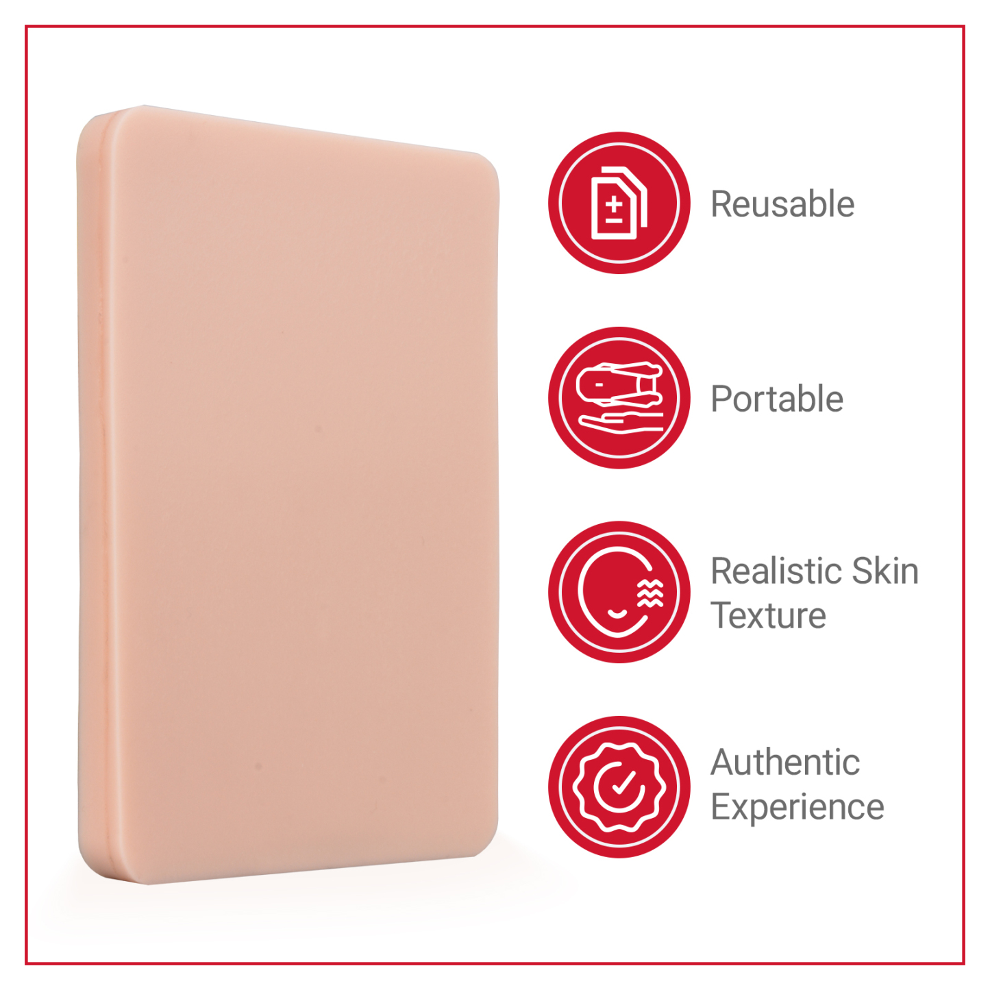 Silicone Intradermal Injection Pad Reusable Durable Material