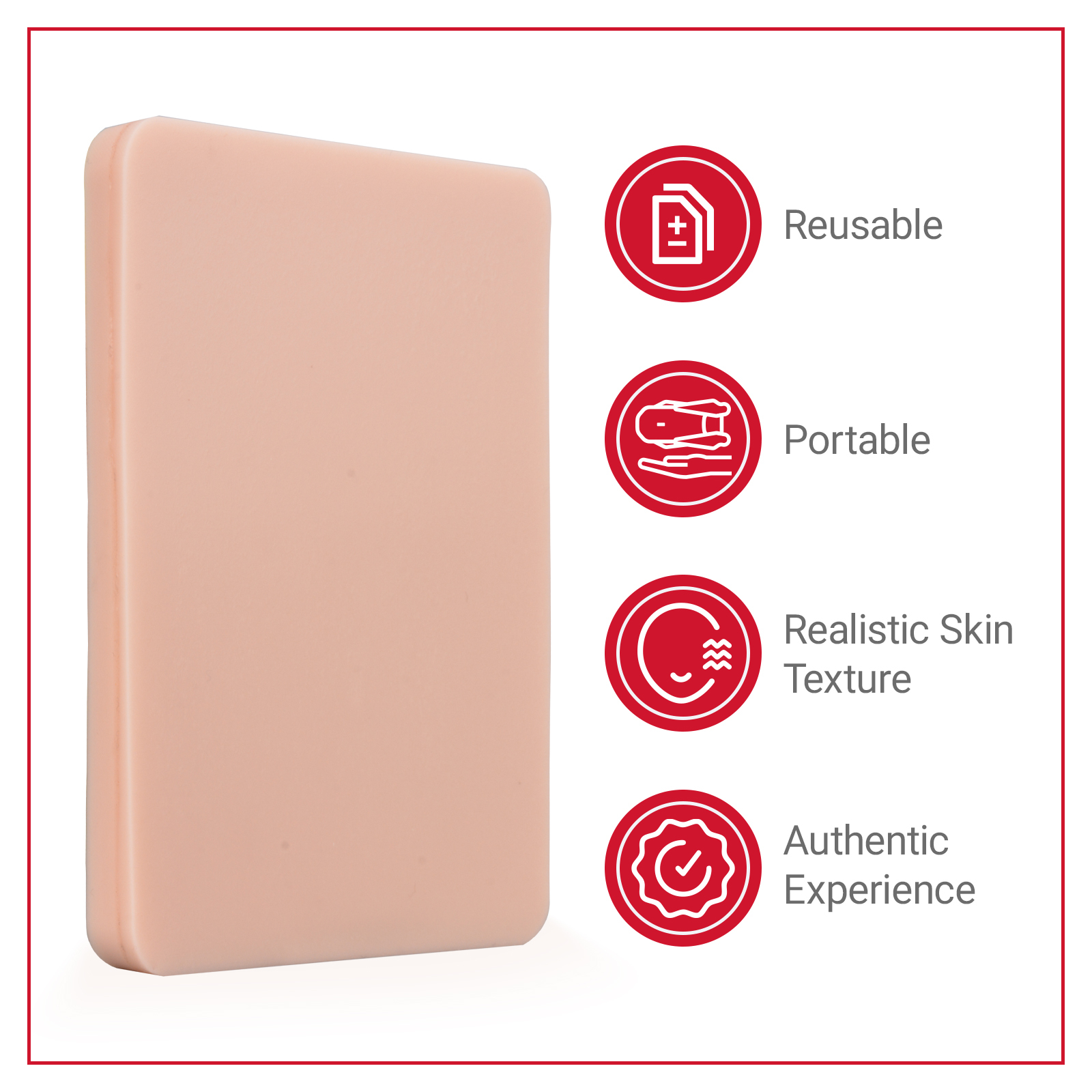 Silicone Intradermal Injection Pad Reusable Durable Material