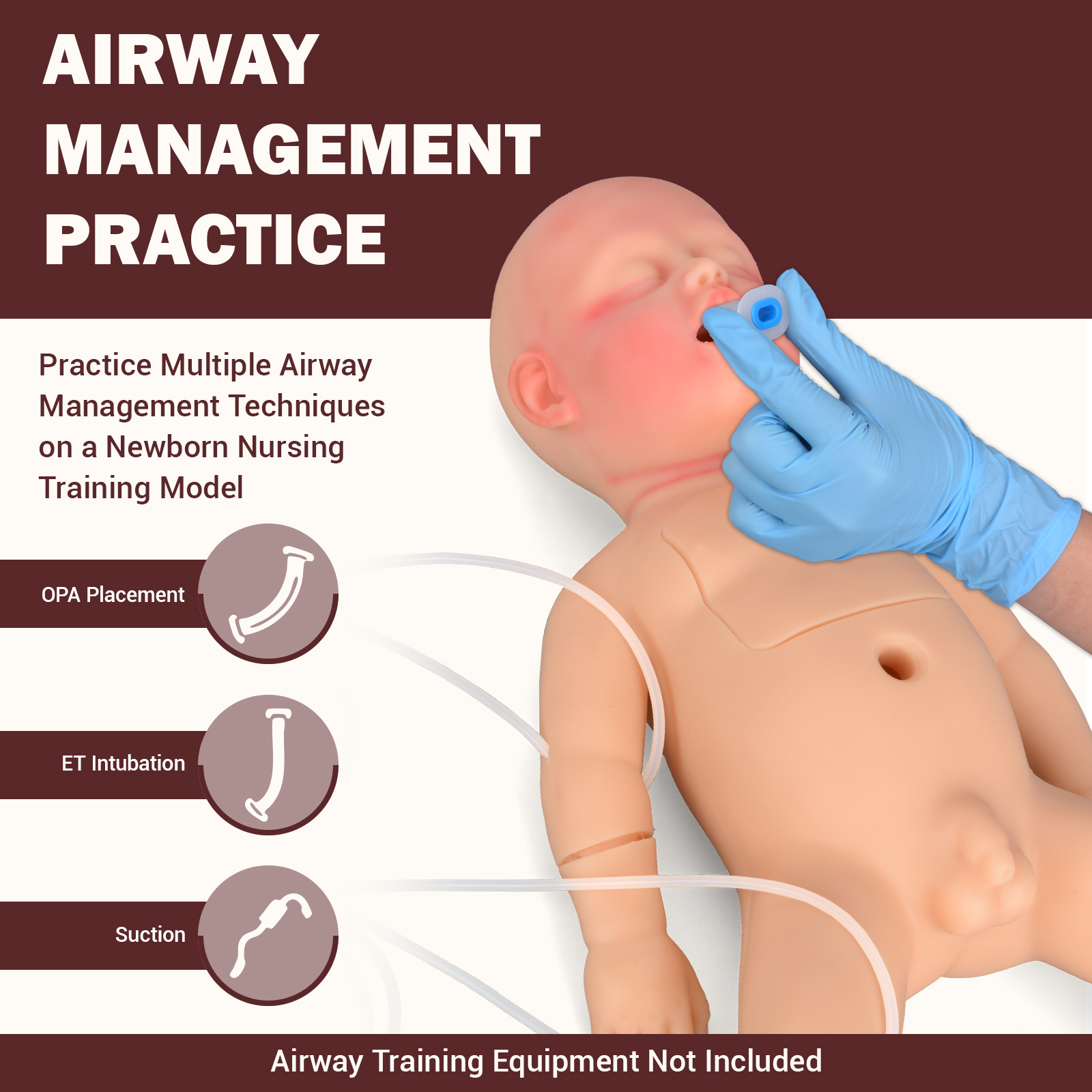 Newborn Nursing Manikin for Clinical Skills Training
