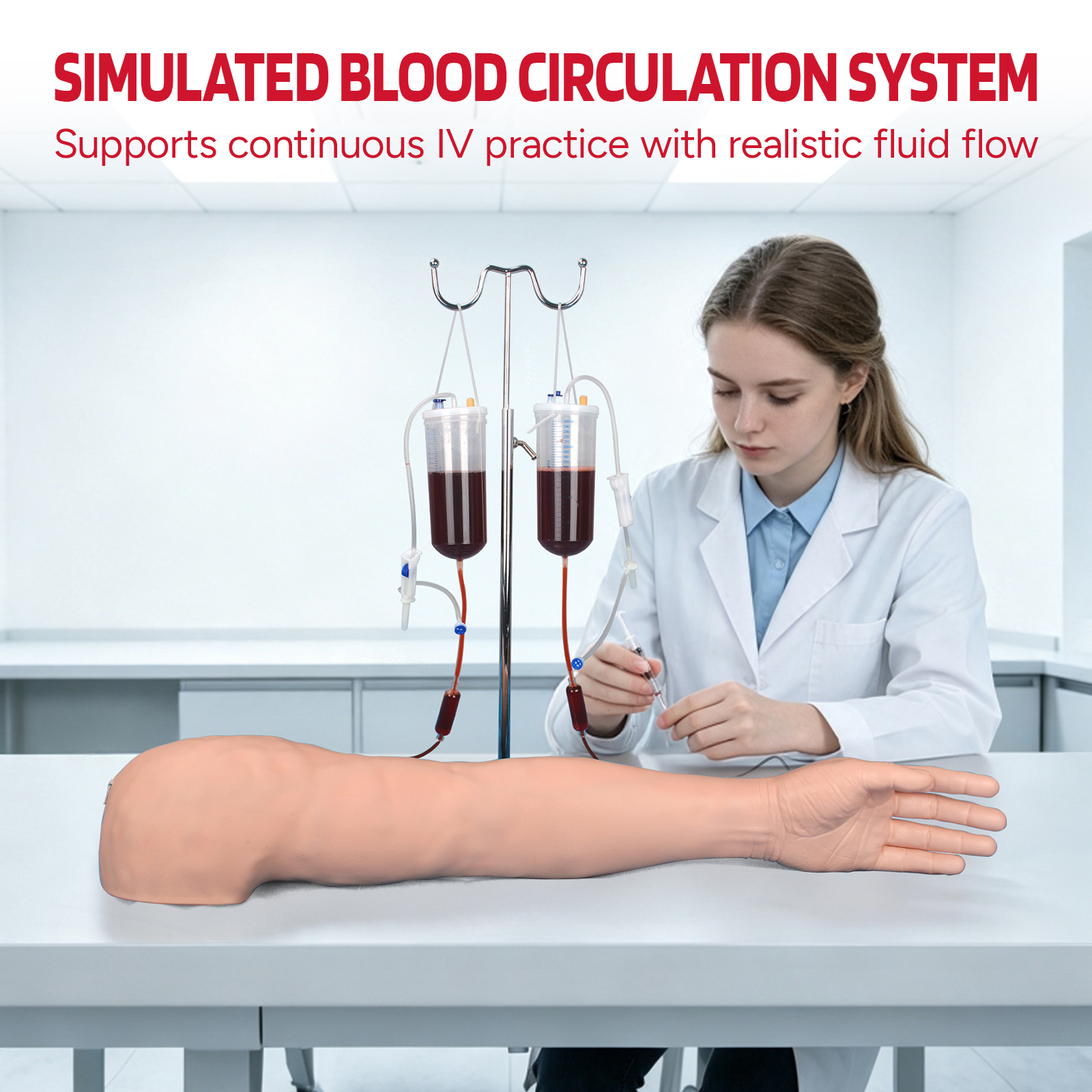 Phlebotomy Practice Kit with IV & IM Practice Arm