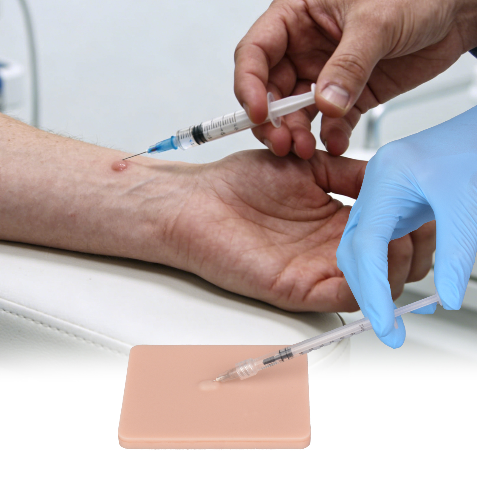 Practice Intradermal Injection On Simulated Human Arm