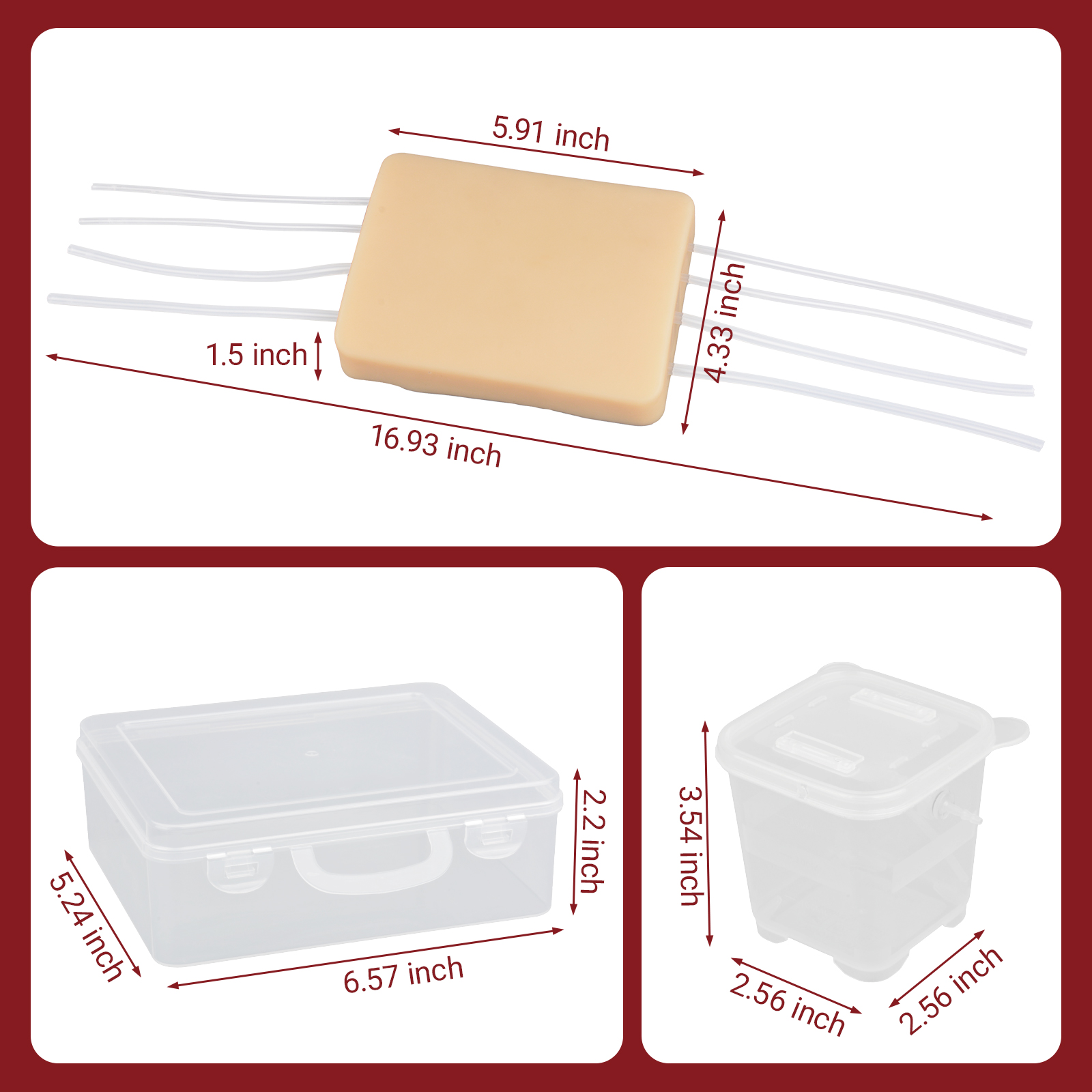 Ultrasound Vascular Access Puncture Training Model Size Reference