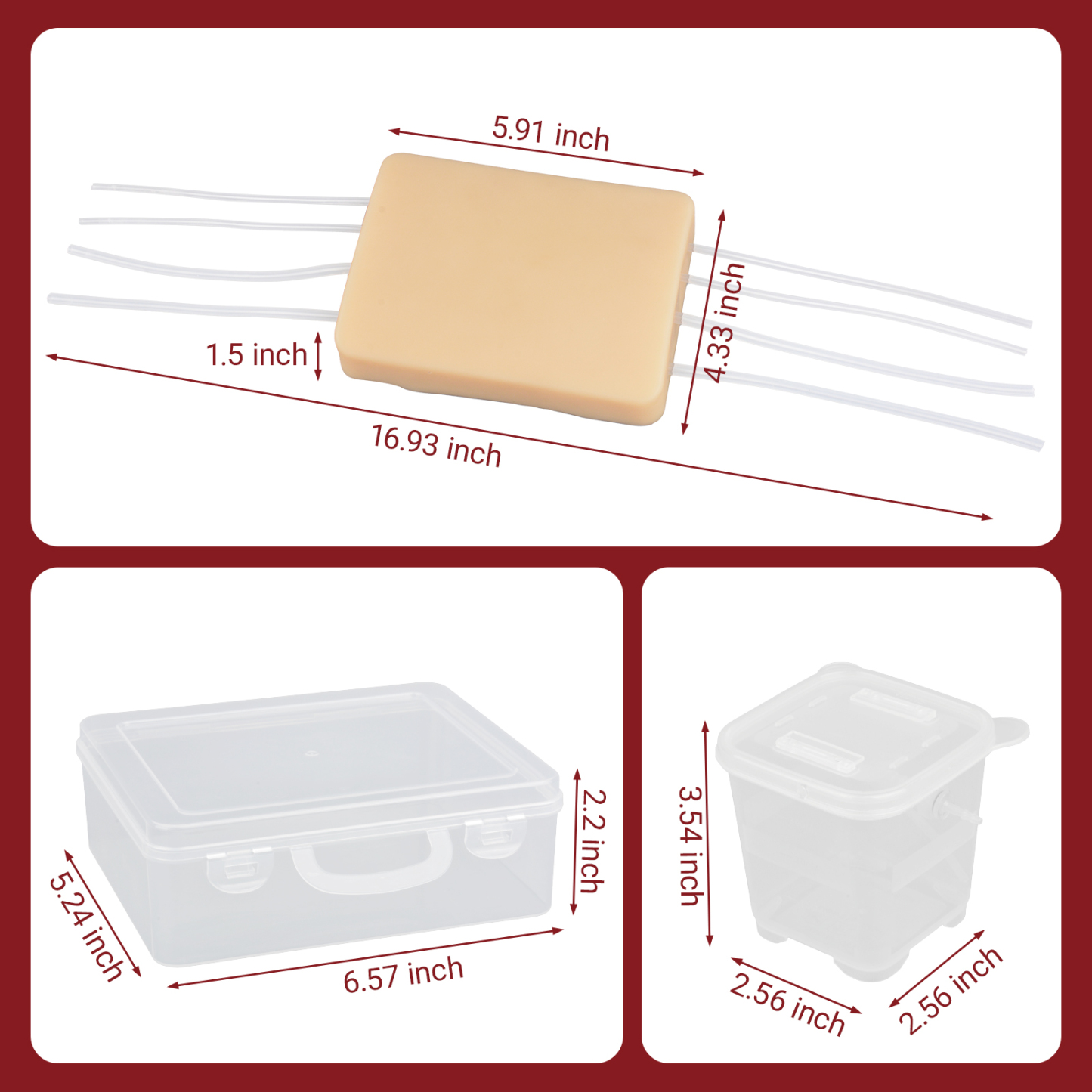 Ultrasound Vascular Access Puncture Training Model Size Reference