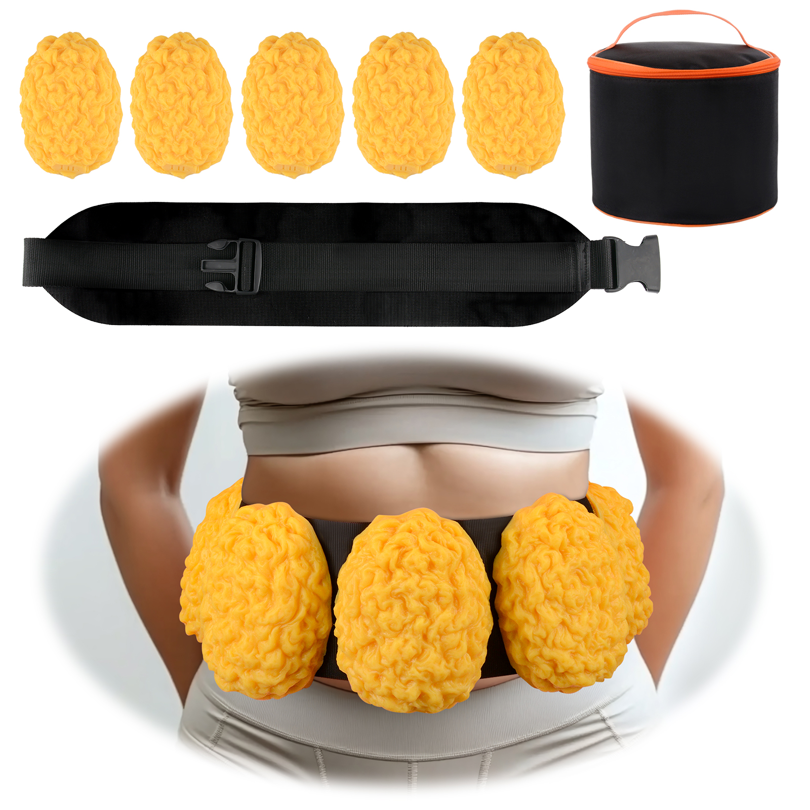 Wearable Five Pounds Fat Simulator With Removable Fat