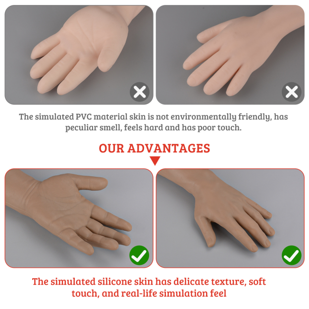 Venipuncture Arm Trainer With Silicone Skin