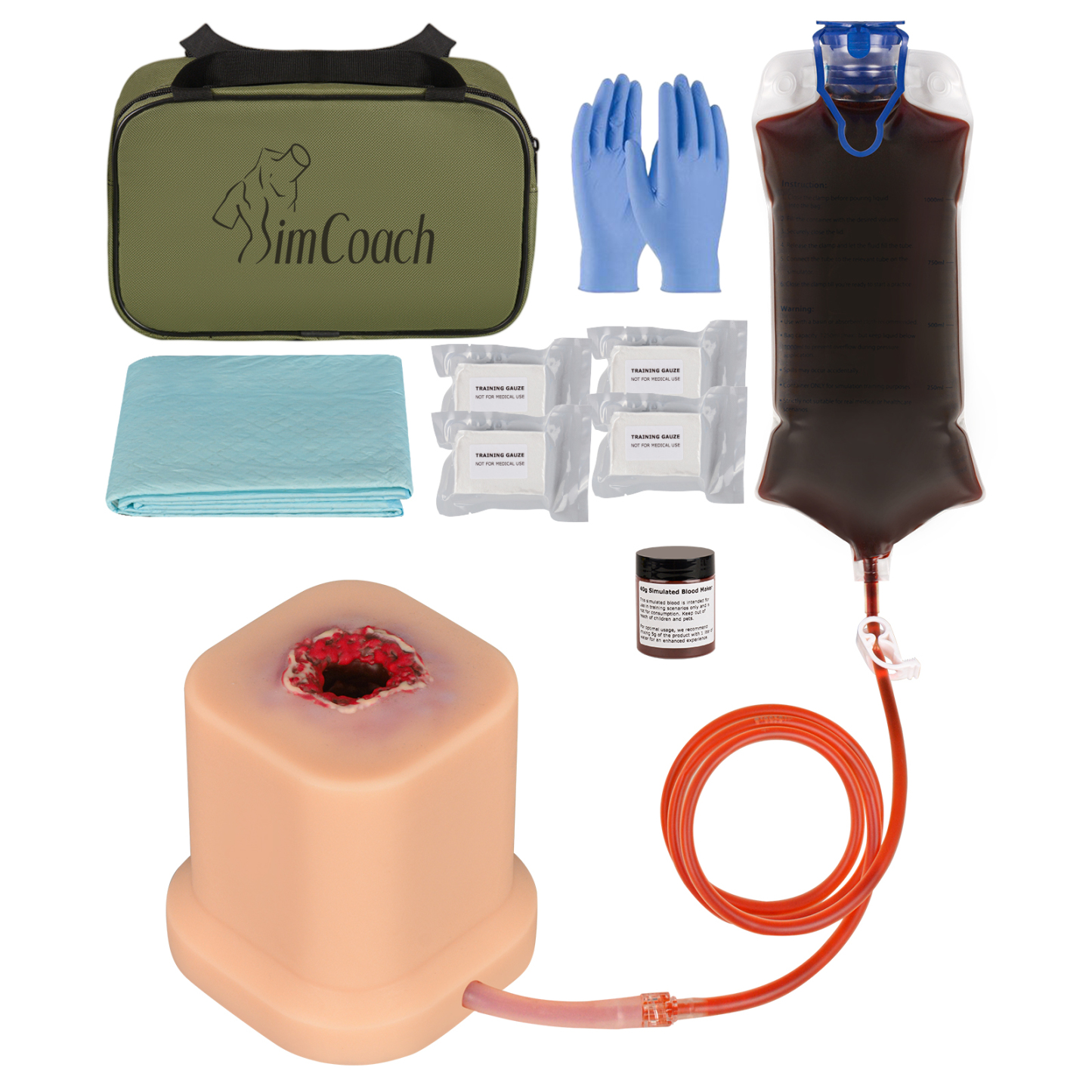 Bullet Wound Stop the Bleed Training Kit