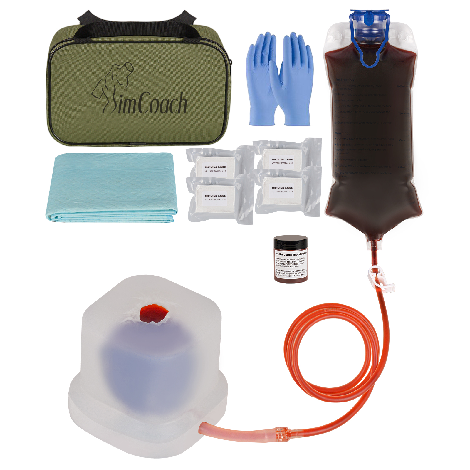 9mm Gunshot Wound Packing Trainer With Bleeding System