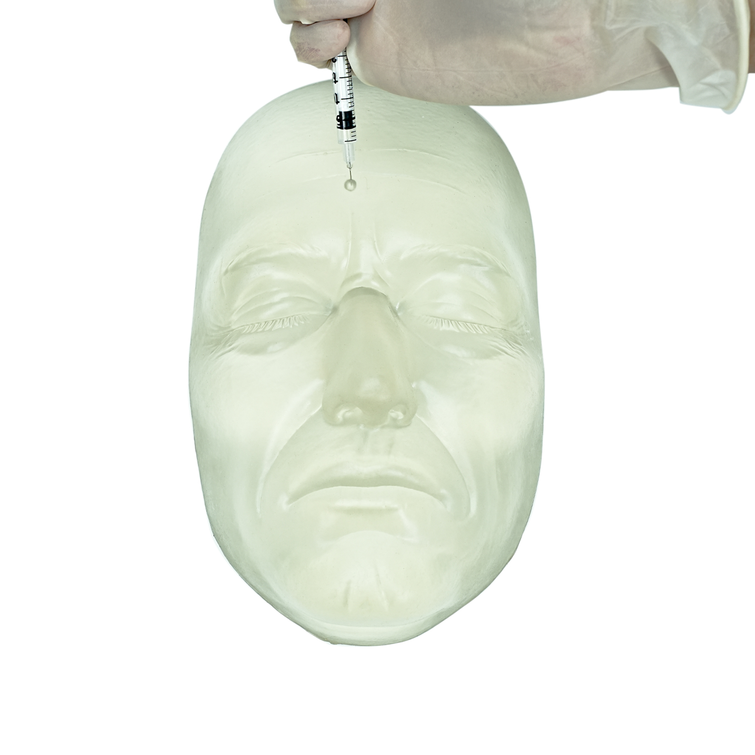 Clear Full-Face Botox Injection Training Mannequin