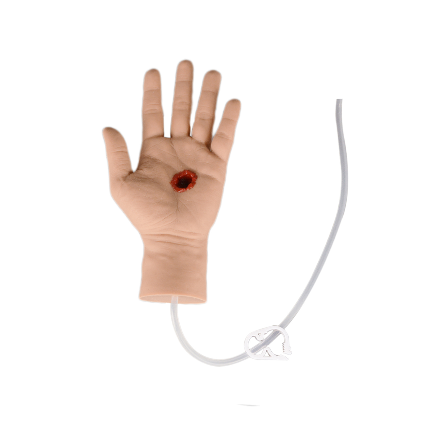 Palm Gunshot Wound With Bleeding System