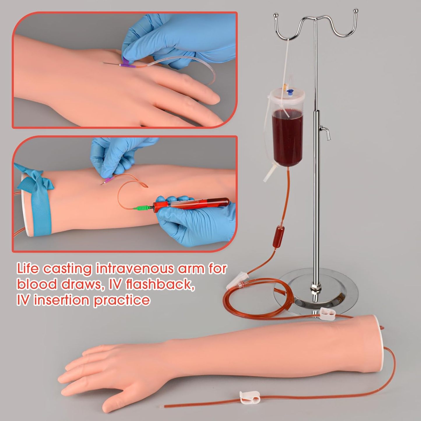 Using IV Training Arm for Venipuncture and Blood Collection