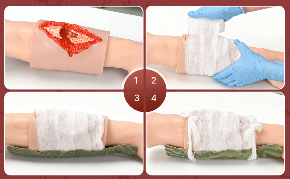 Fracture Wound Training Model Use Demonstration