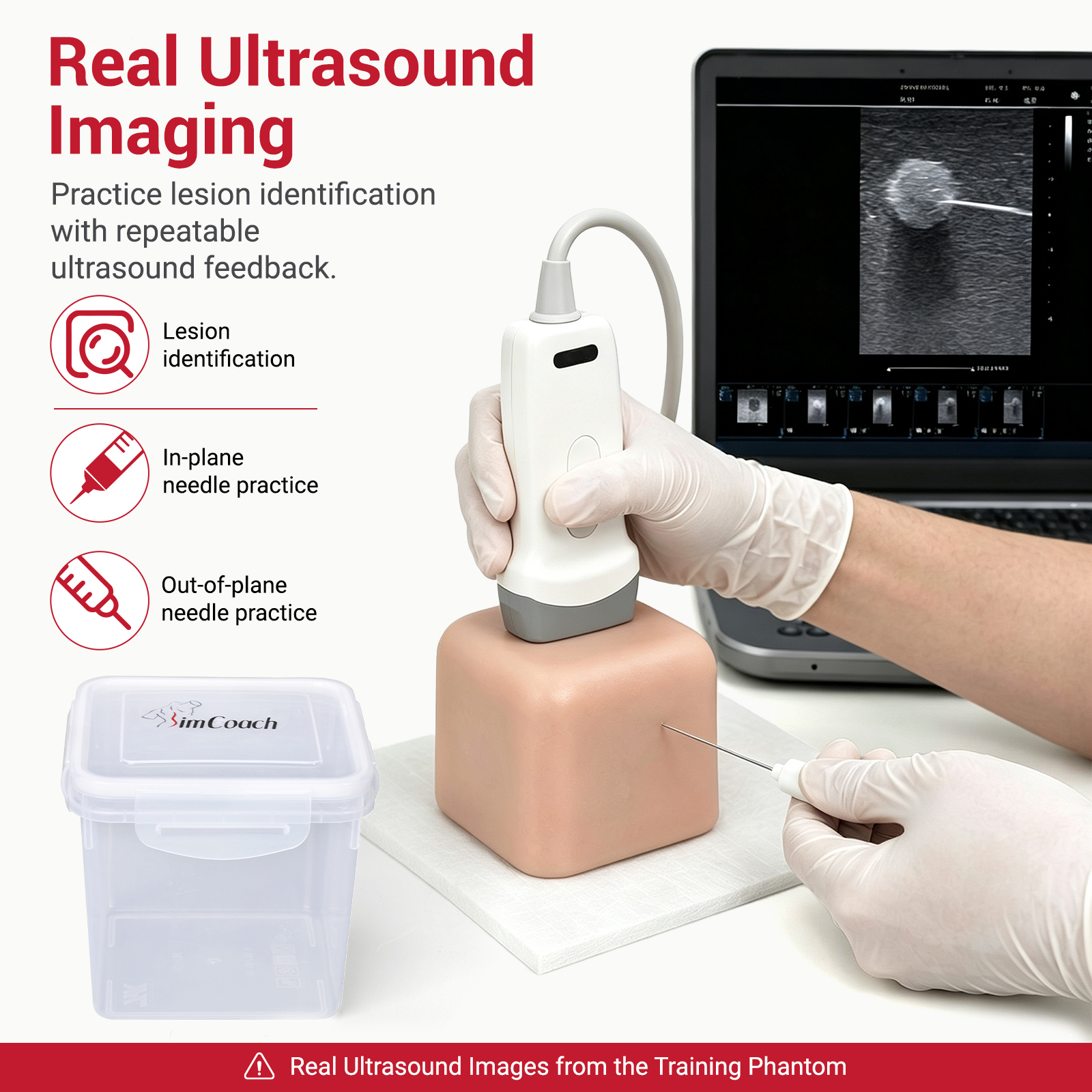 Ultrasound Biopsy Phantom Set for Lesion Detection & Needle Guidance