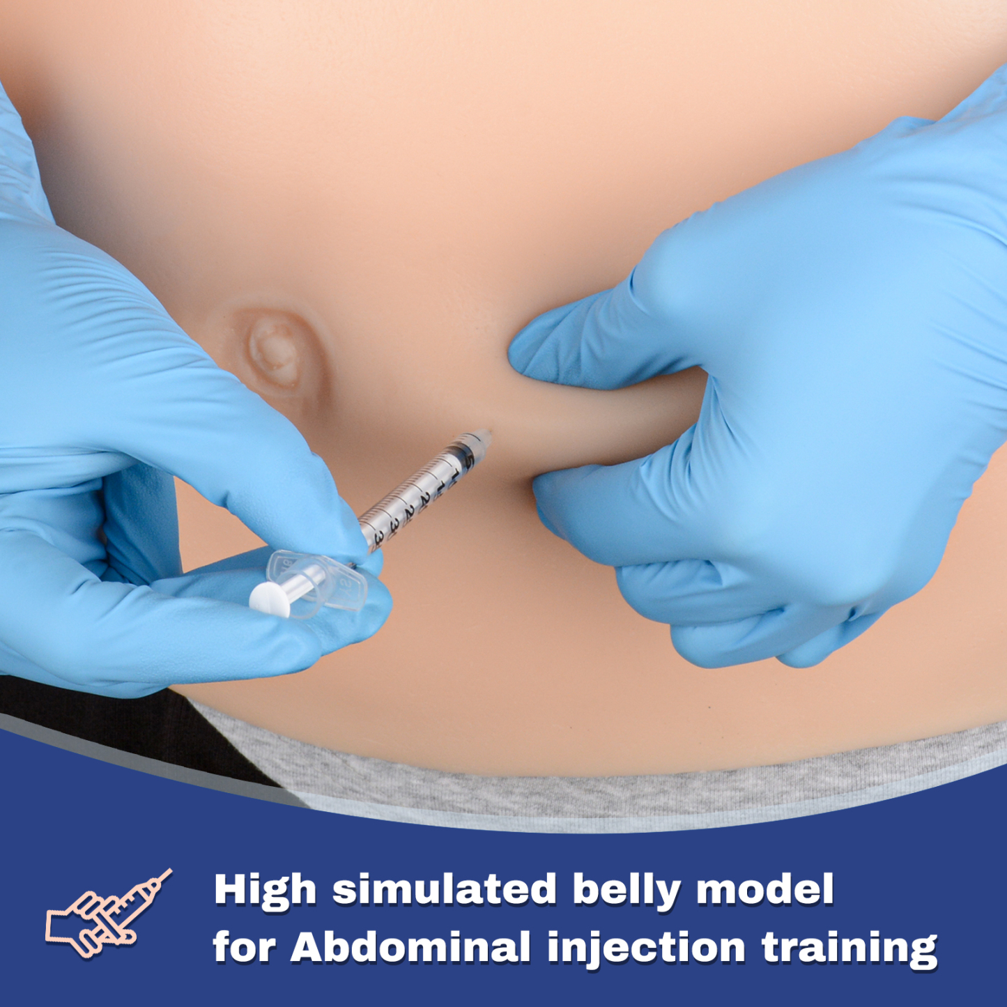 Silicone Abdomen Injection Training Pad