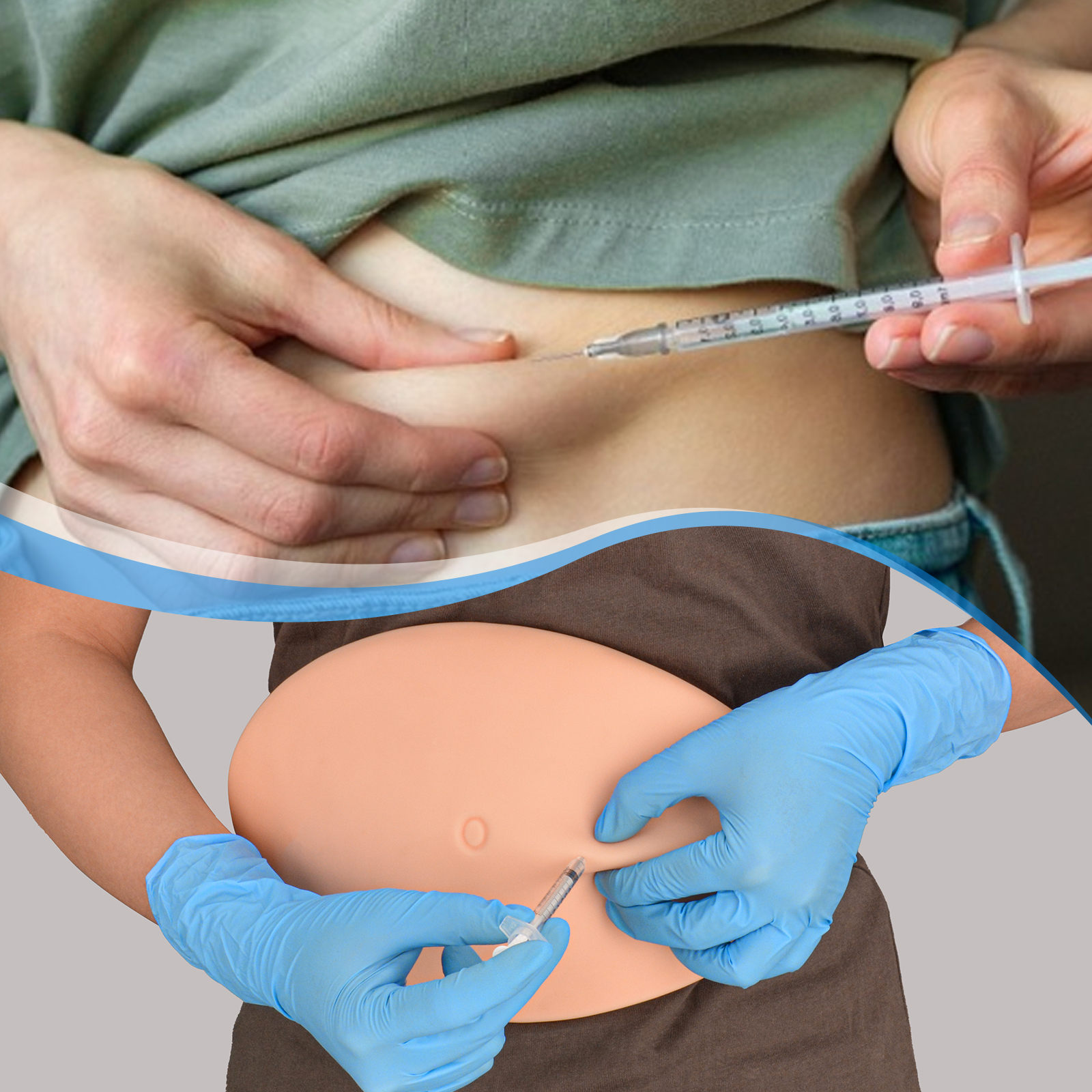 Wearable Abdominal Subcutaneous Injection Simulator