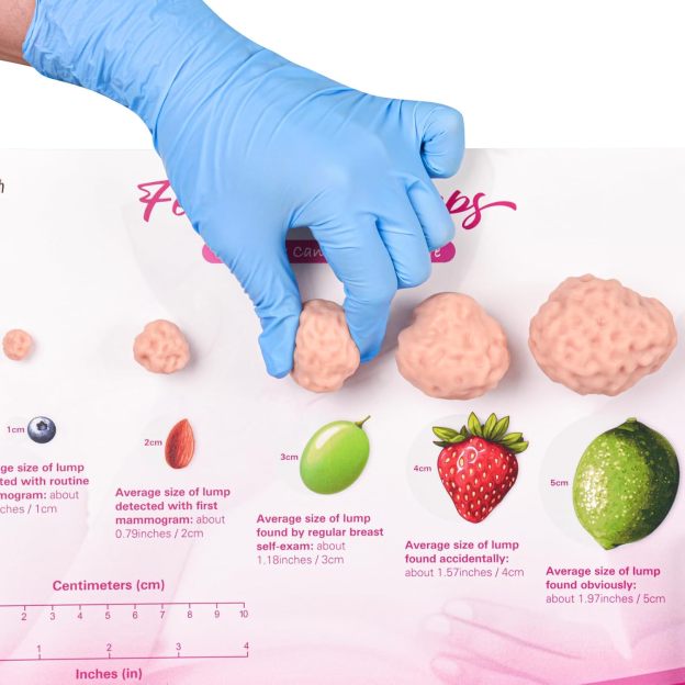 Close-Up of Breast Lump Texture for Palpation Training