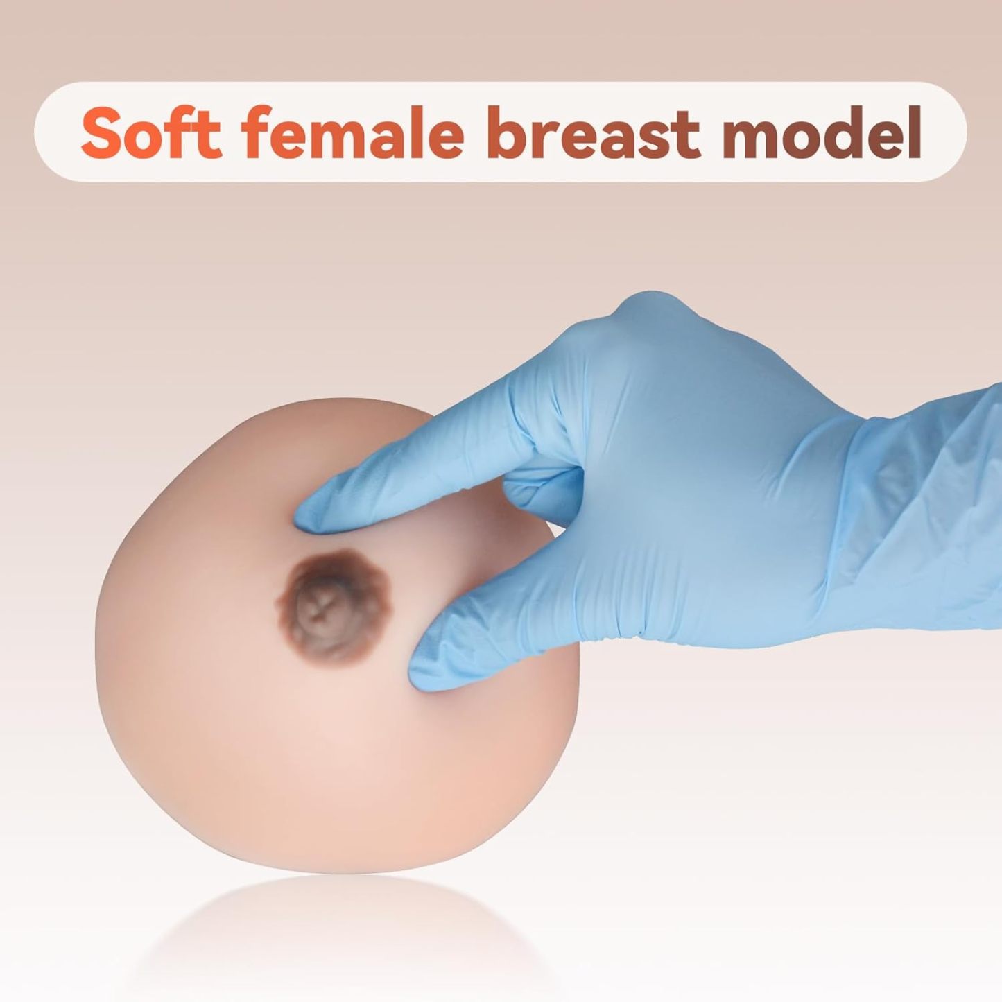 Silicone Lactation Breast Model For Breastfeeding Education