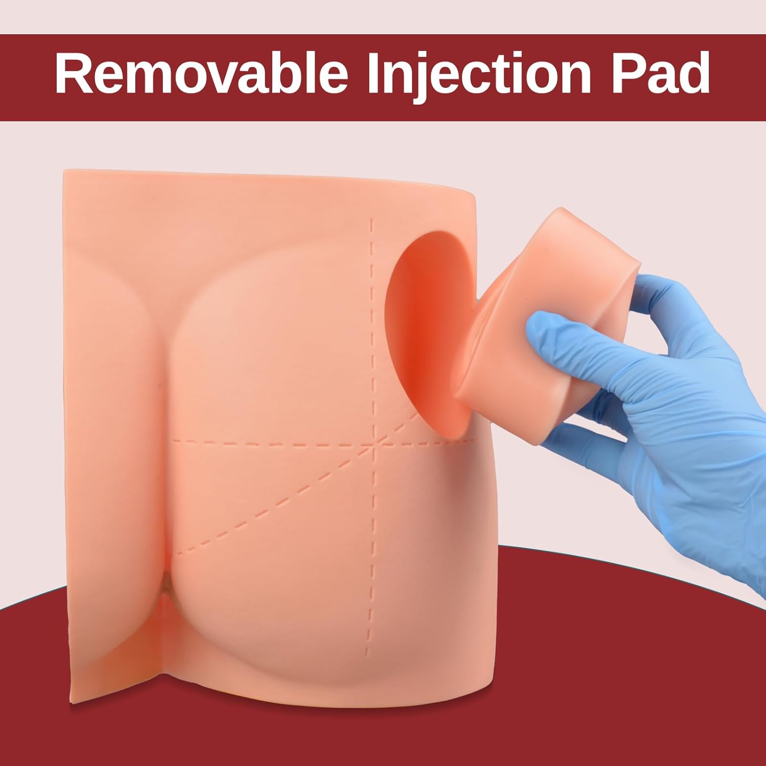 Gluteal IM Injection Training Model With Replaceable Injection Pad