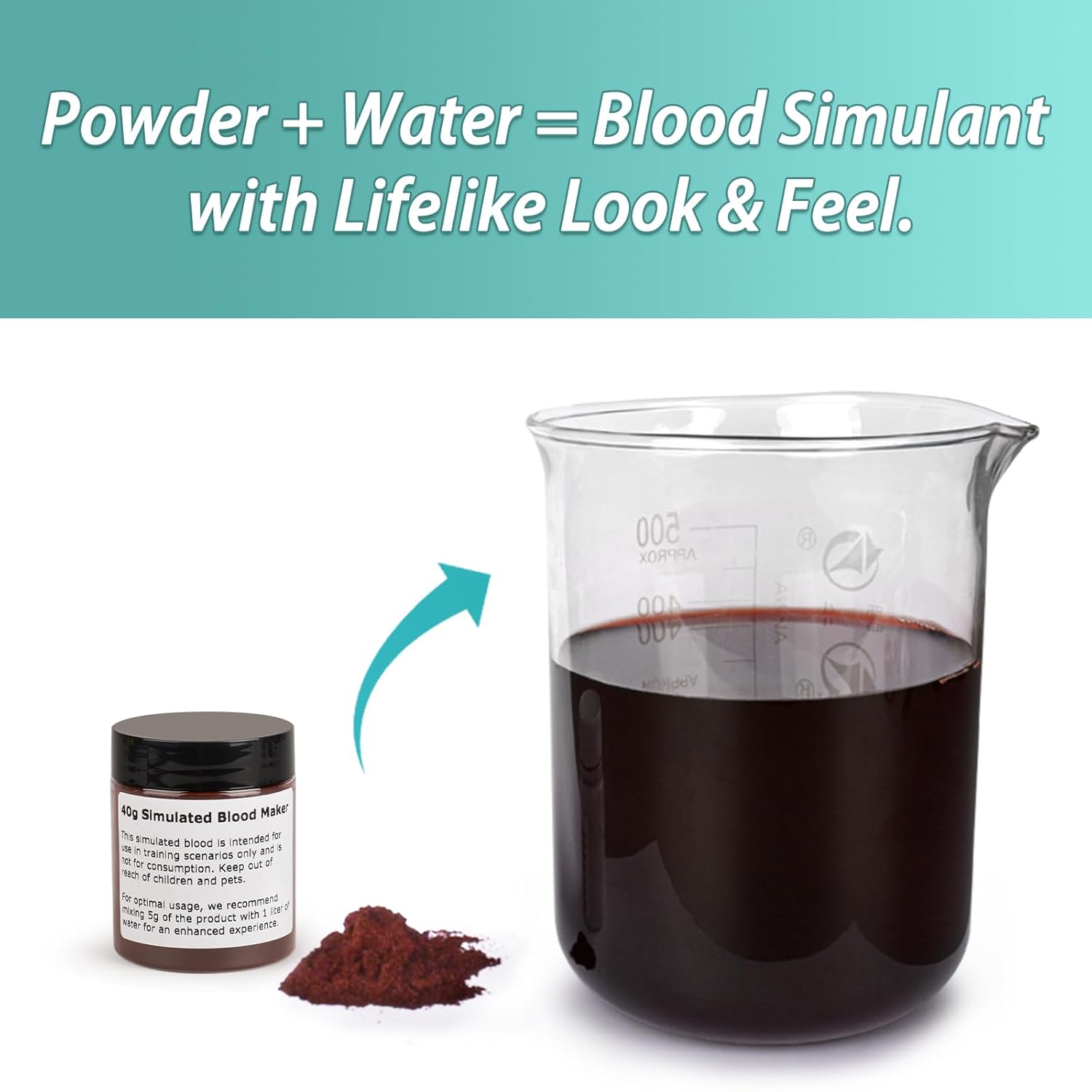 Instructions Using Artificial Blood Powder