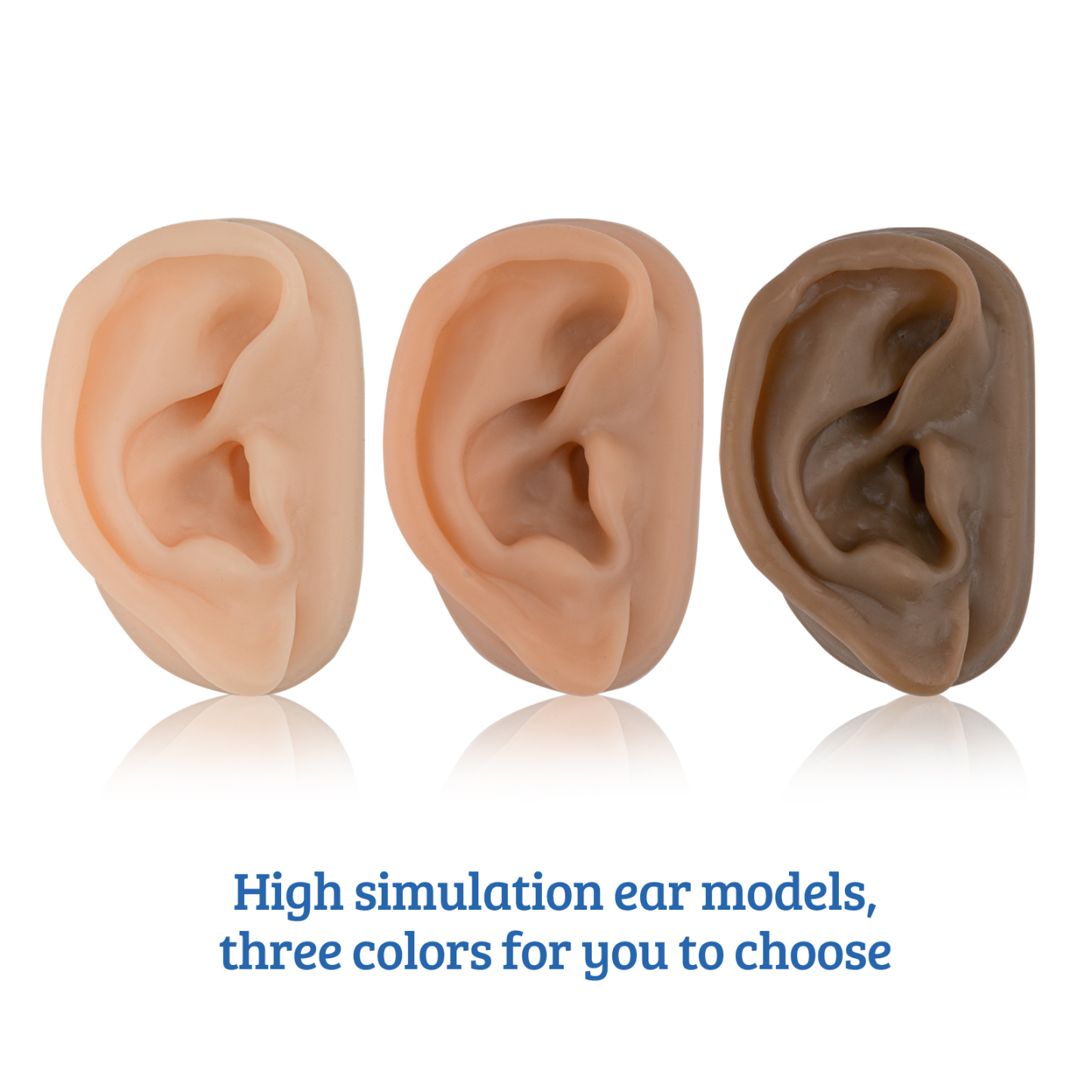 SimCoach Acupuncture Ear Model, Right Artificial Ear Replica for Auricular Therapy Teaching
