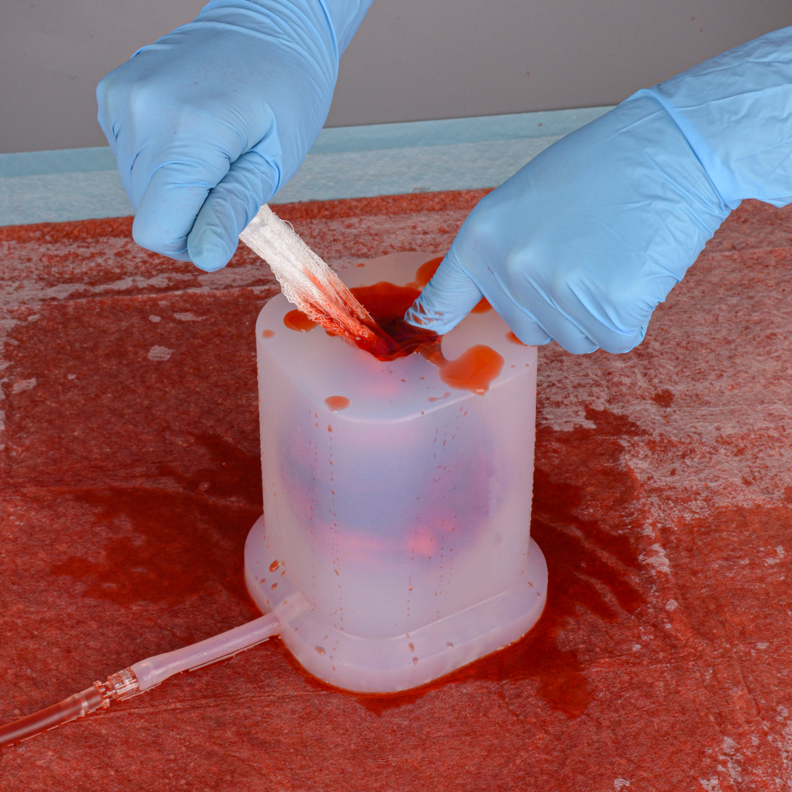 SimCoach Transparent Wound Packing Trainer Kit, Stop The Bleed Kit for Wound Packing Training, 0.3in