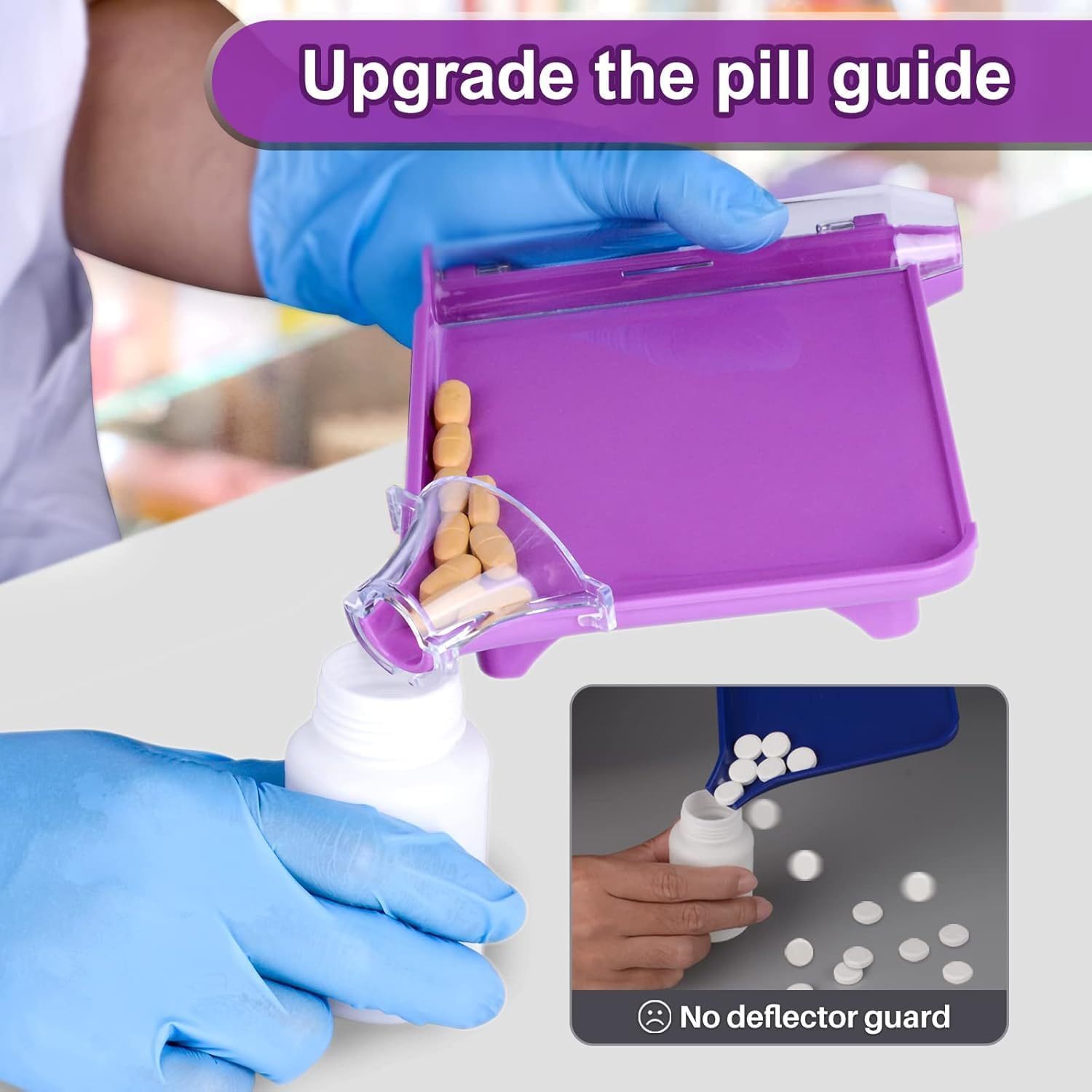 Pill Counting Tray with Upgraded Pill Guide