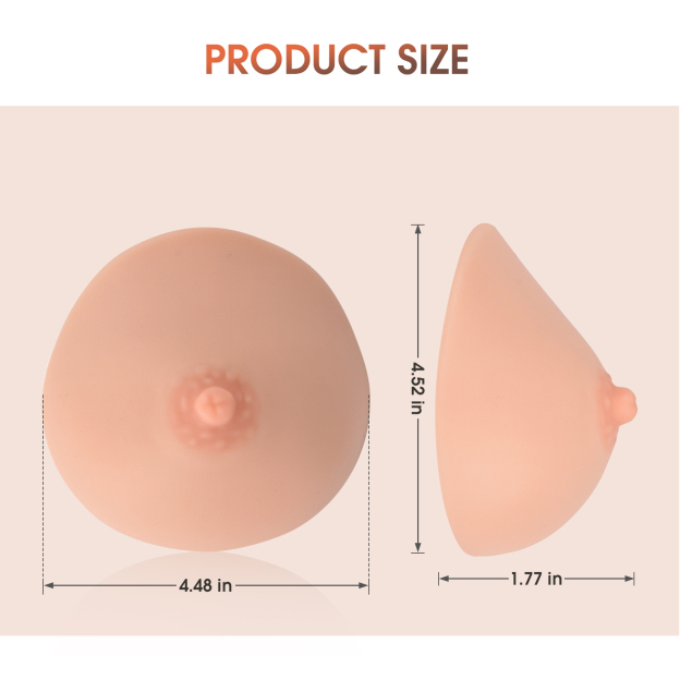 The Size of SimCoach Silicone Breast Model