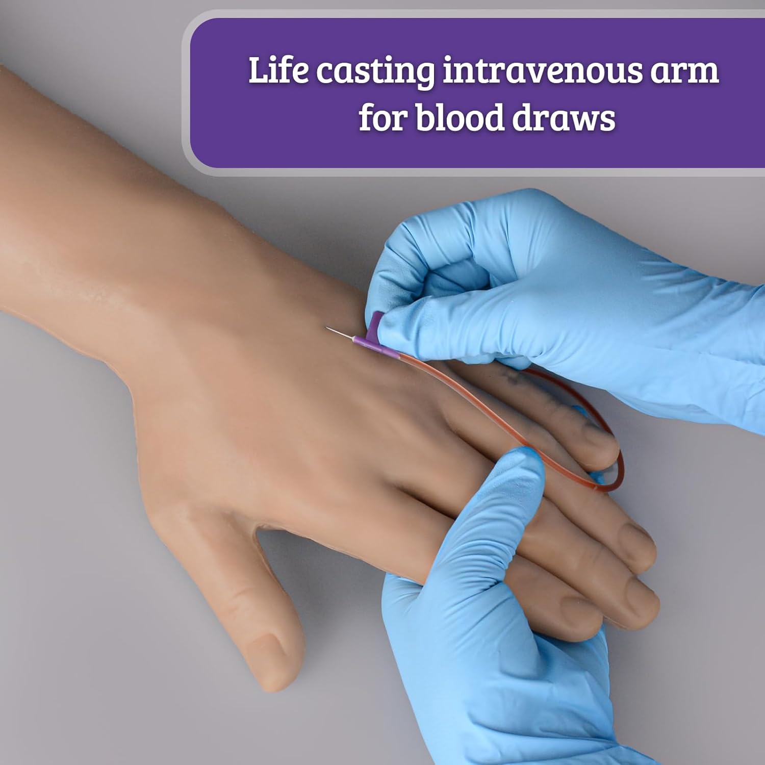 Life Casting Fake Arm for Phlebotomy and IV Training