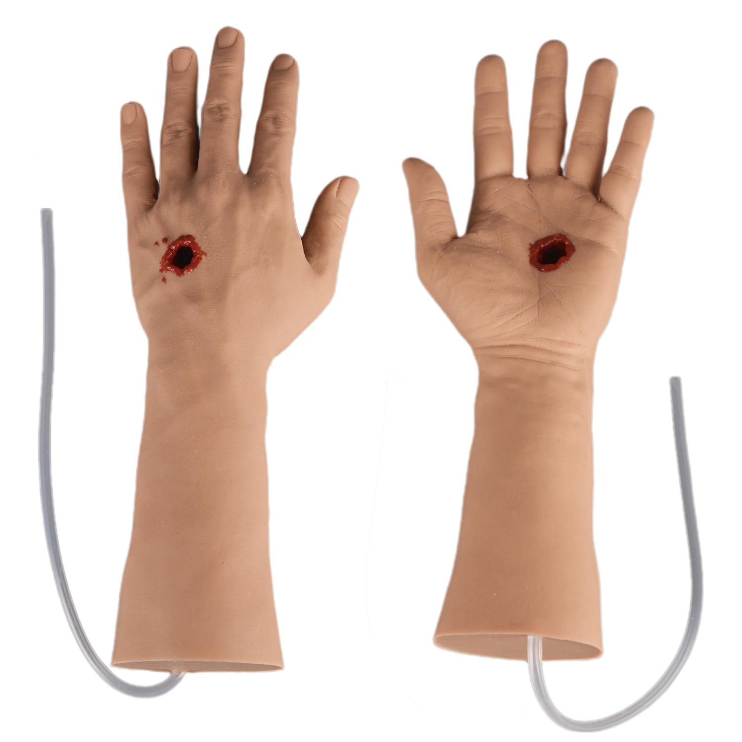 Front And Back View Of Hand Trauma Simulator