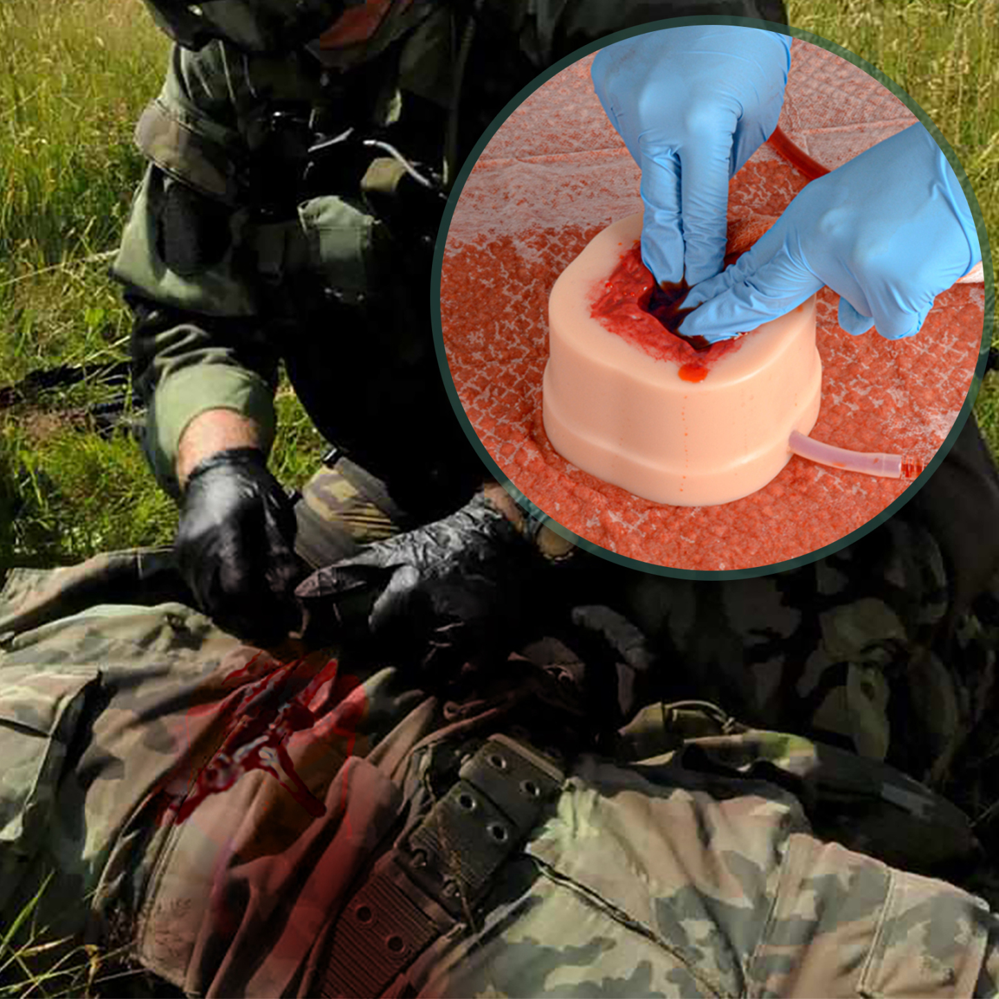 Deep and Wide Open Wound Packing Trainer