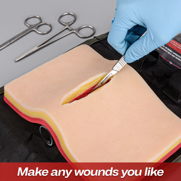 SimCoach Suture Practice Kit(48 Pcs), Suture Kit for Student Training Use