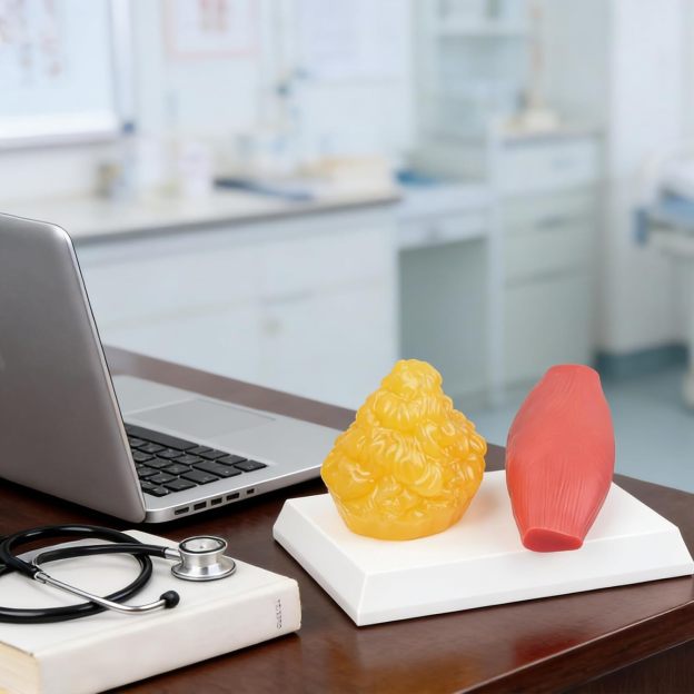 Human Fat And Muscle Model Used In School Science Class