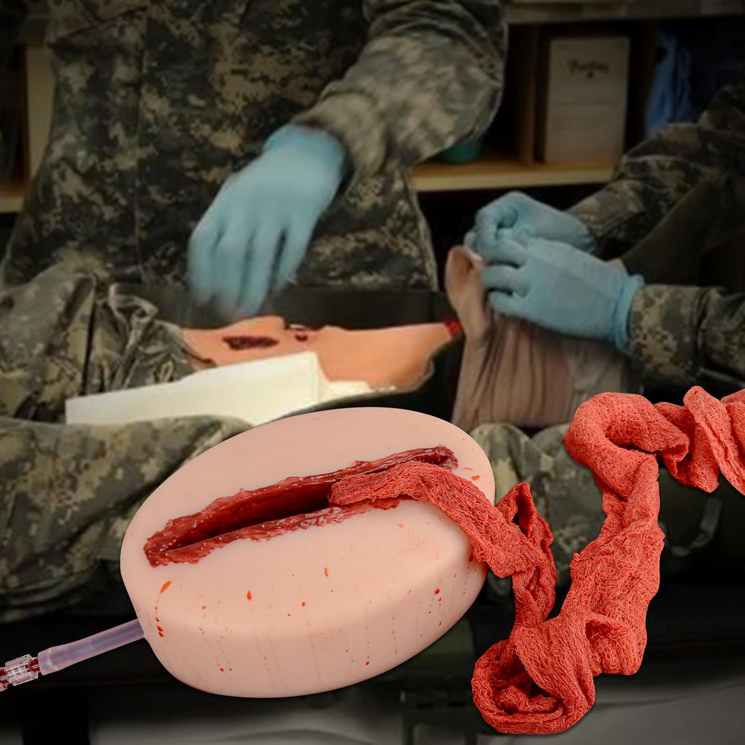 Bleeding Laceration Wound Packing Task Trainer
