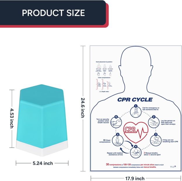 The Product Size Info of CPR Compression Training Model