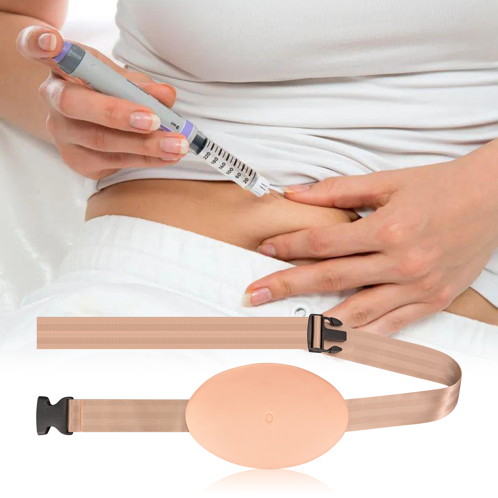 Adjustable Wearable Abdominal Subcutaneous Injection Trainer