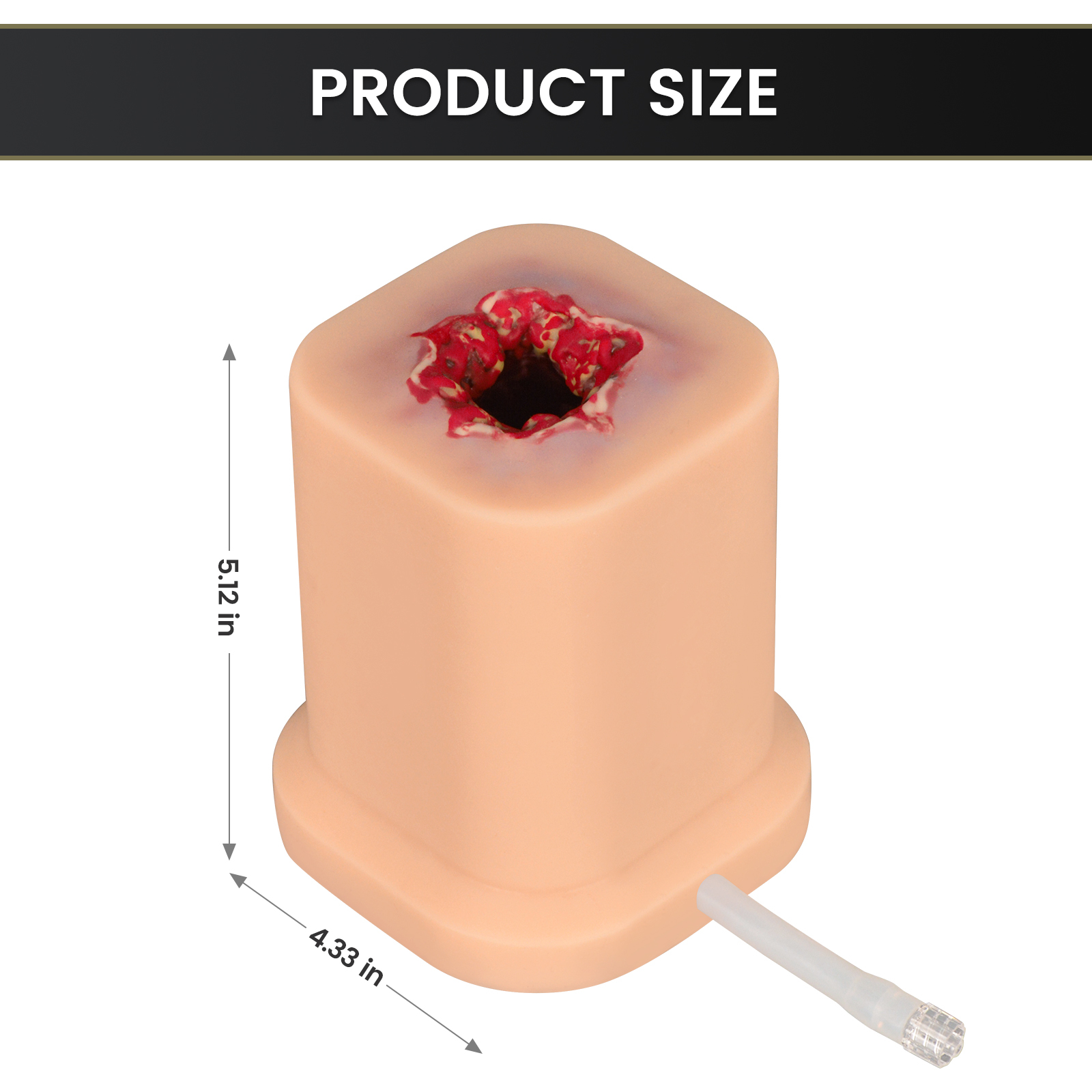 SimCoach Wound Packing Trainer Kit, Stop The Bleed Kit for Wound Packing Training, 0.3in